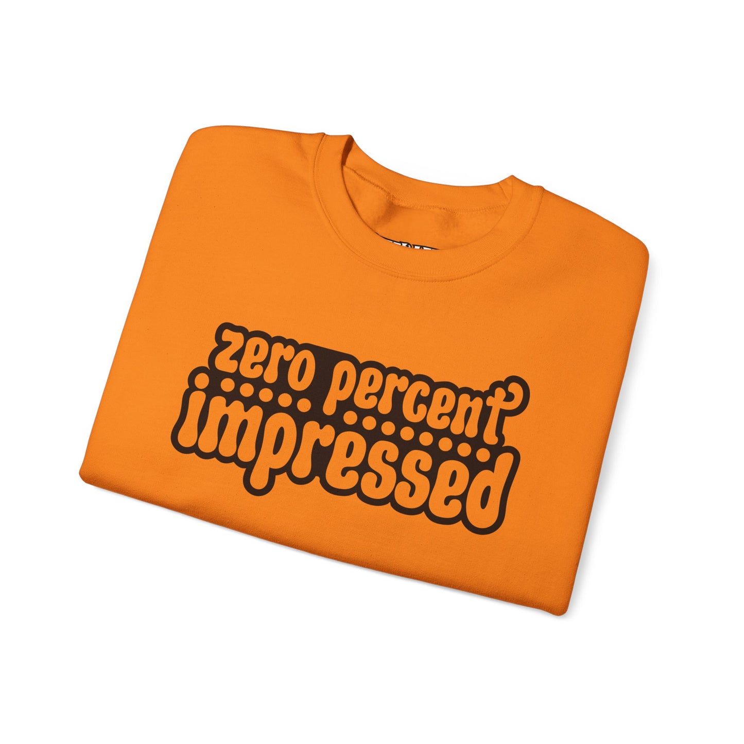 Unisex Heavy Blend™ Crewneck Sweatshirt - "Zero Percent Impressed" - Riff Raff Wear