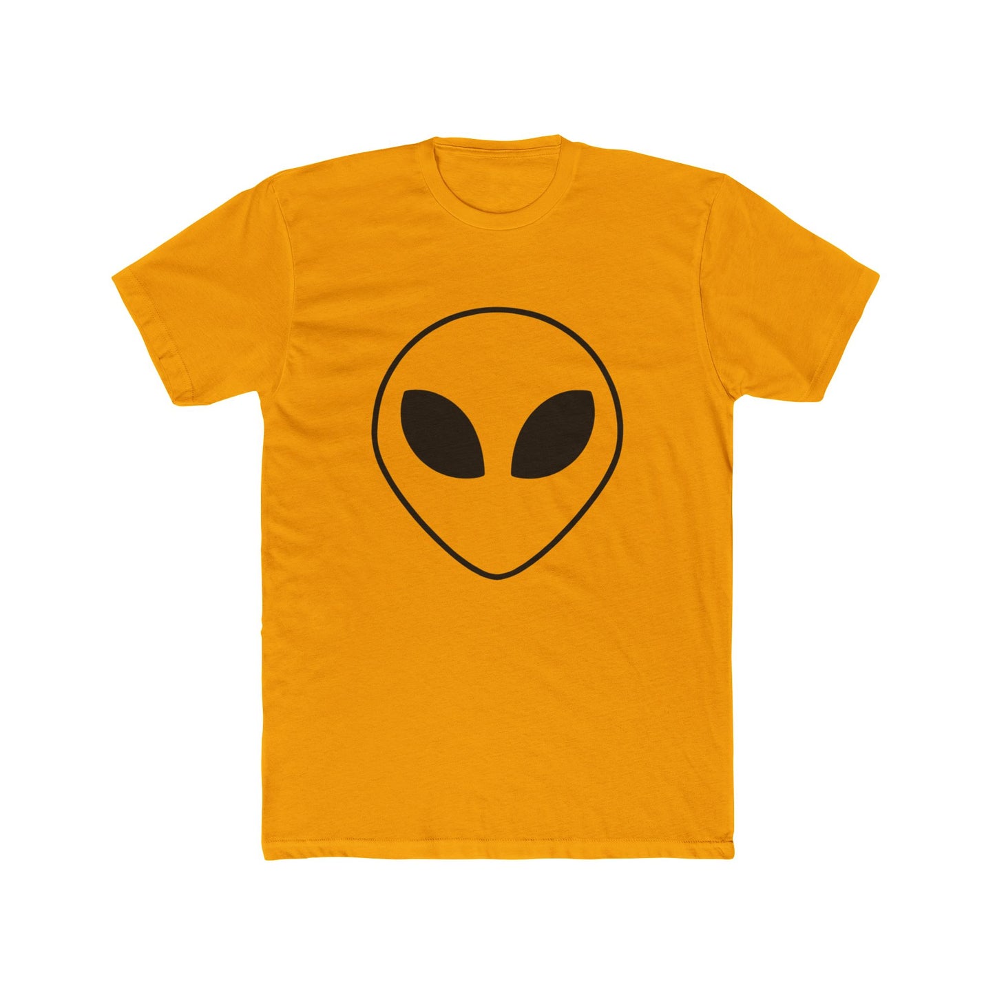 Alien Face Unisex Cotton Crew Tee - UFO Enthusiasts - Riff Raff Wear