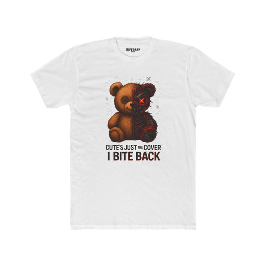 Funny Unisex Cotton Crew Tee - Cute But Dangerous "I Bite Back" Shirt - Riff Raff Wear