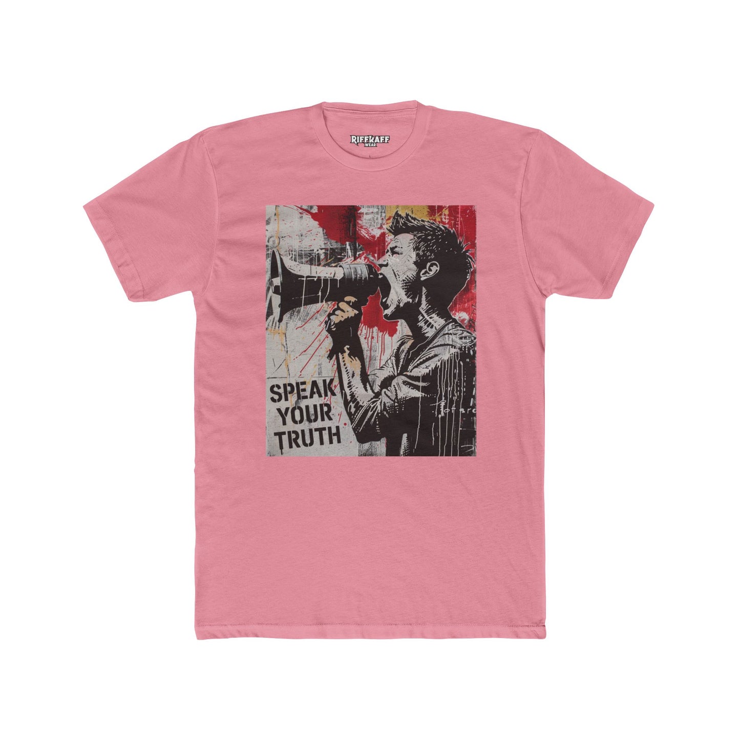 Unisex Cotton Crew Tee - "Speak Your Truth" Political Art - Riff Raff Wear