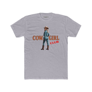 Vintage Cowgirl Graphic Unisex Cotton Crew Tee - Riff Raff Wear
