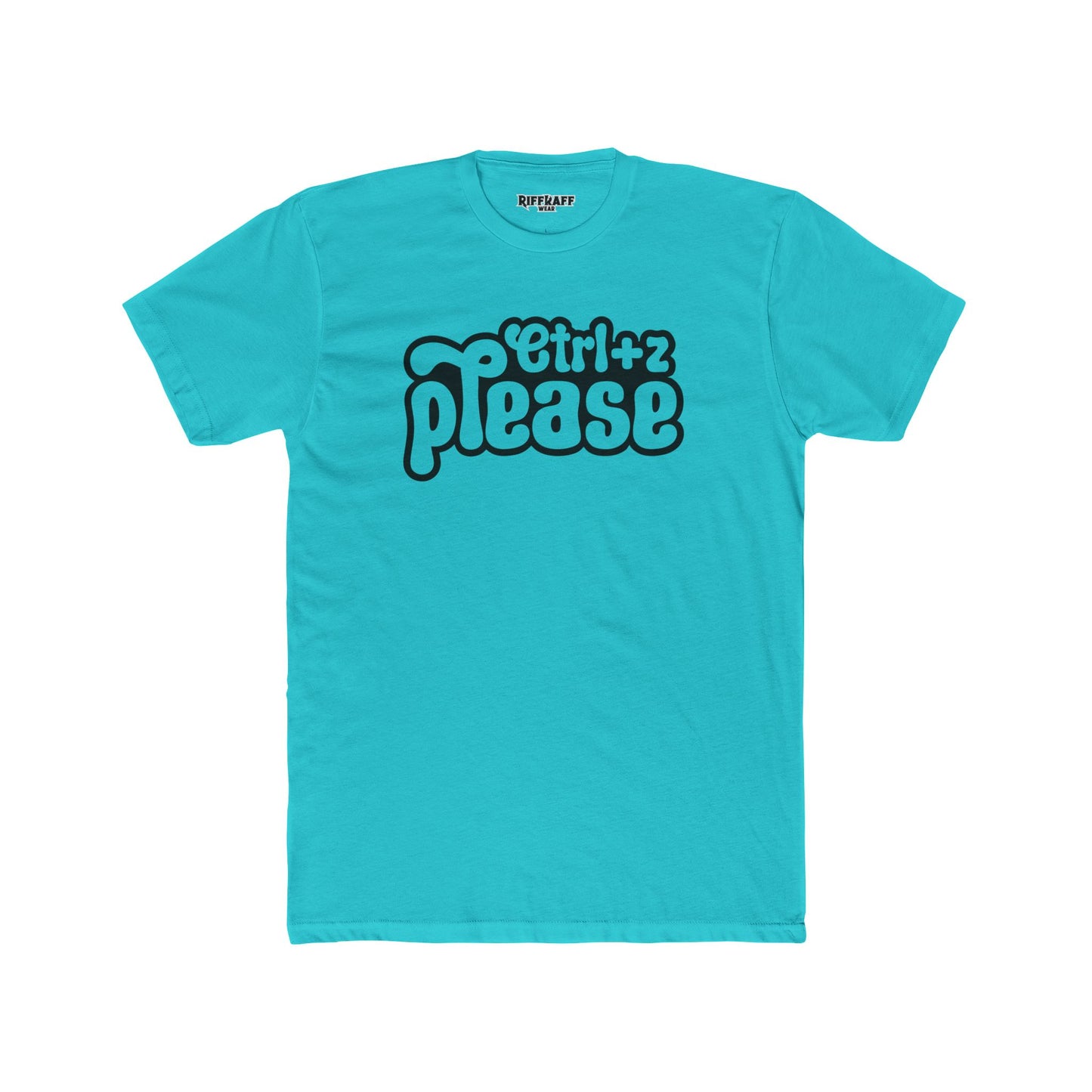 Retro Graphic Crew Tee - 'Ctrl+Z Please' - Riff Raff Wear