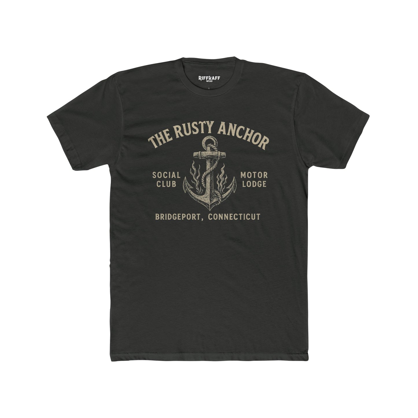 Rusty Anchor Unisex Cotton Crew Tee - Fun Nautical Humor Tee for Beach Lovers - Riff Raff Underground