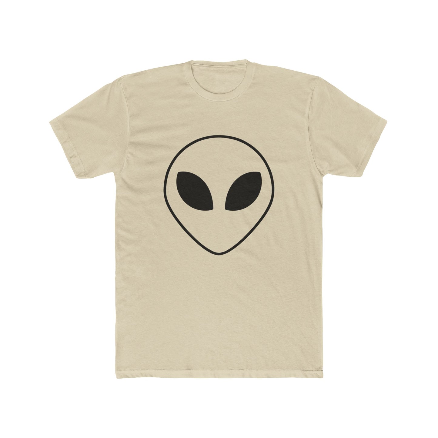 Alien Face Unisex Cotton Crew Tee - UFO Enthusiasts - Riff Raff Wear