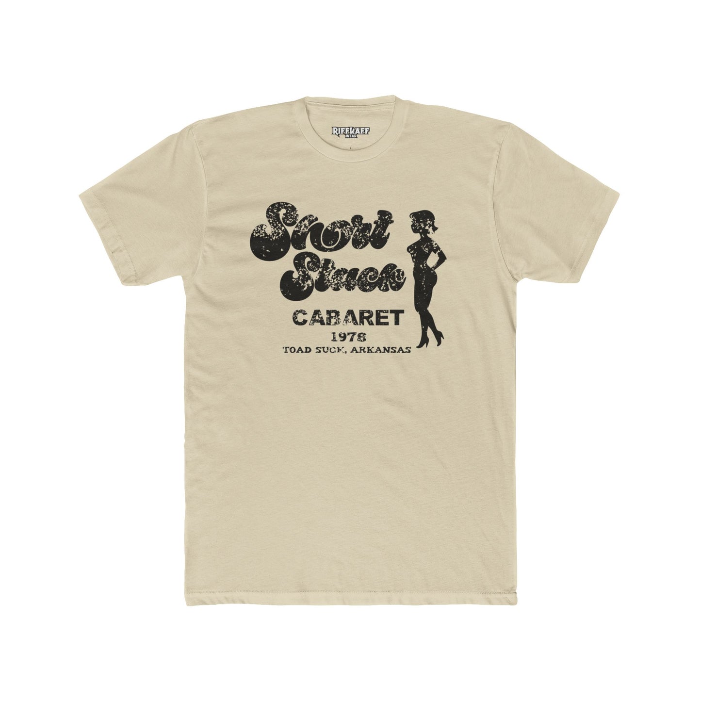 Funny Unisex Cotton Crew Tee - Short Stack in Toad Suck, AK - Riff Raff Underground