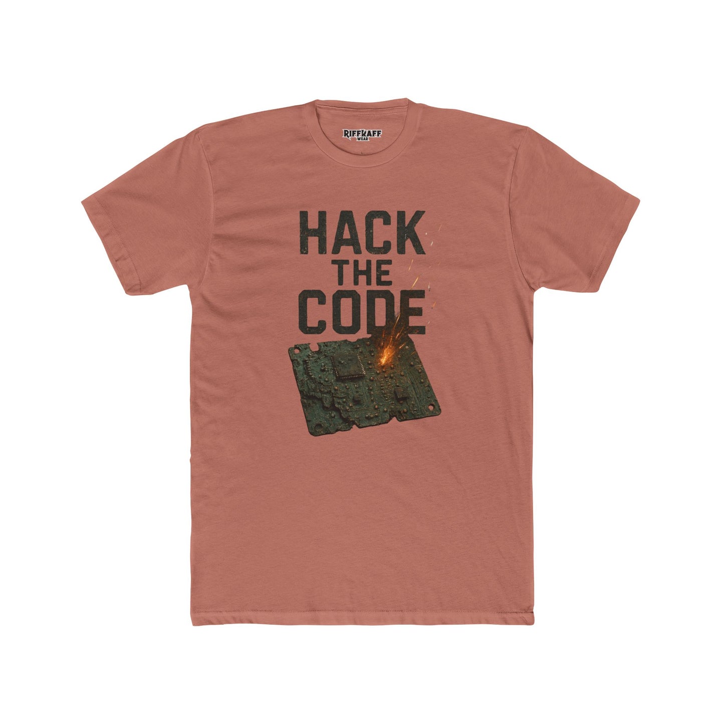 Hack the Code Unisex Cotton Crew Tee - Stylish Programmer Shirt - Riff Raff Wear