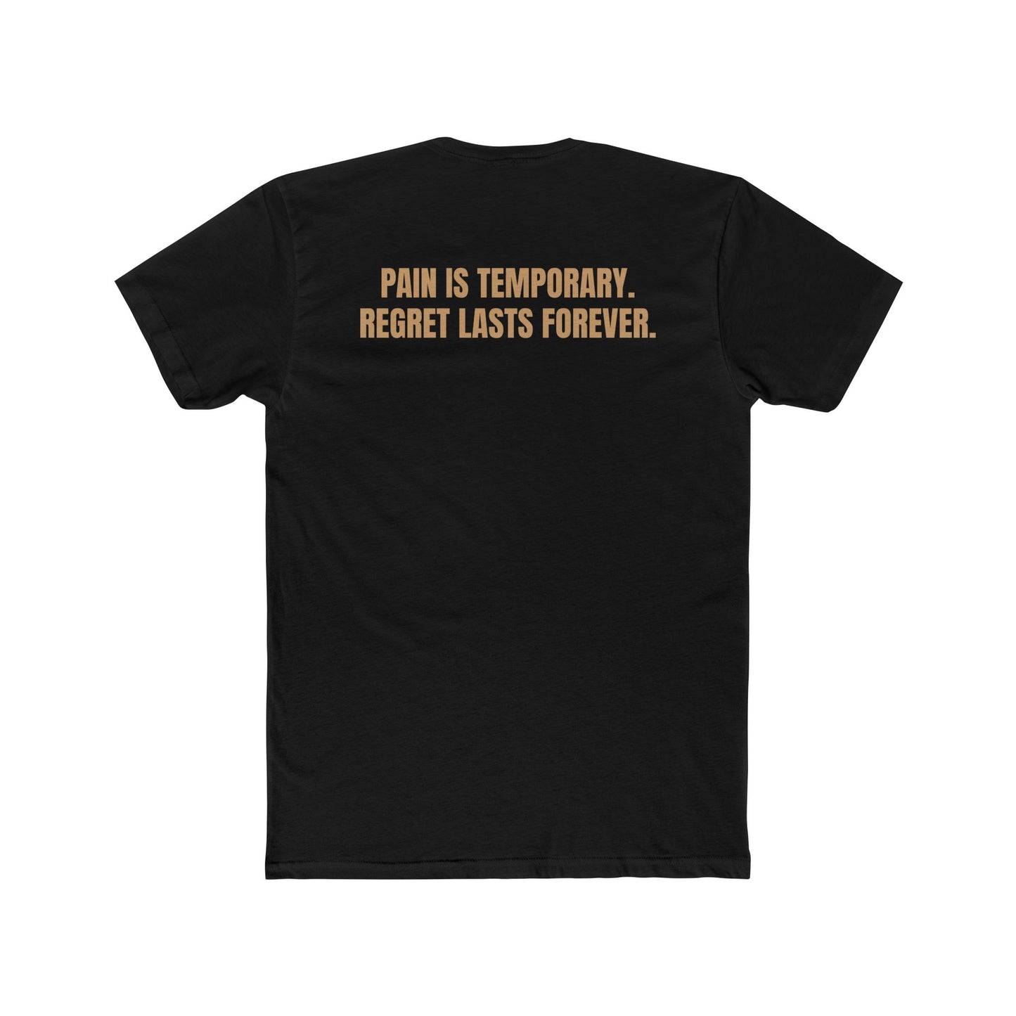 Motivational Fitness Crew Tee - Flexecution & Pain is Temporary Design - Riff Raff Wear
