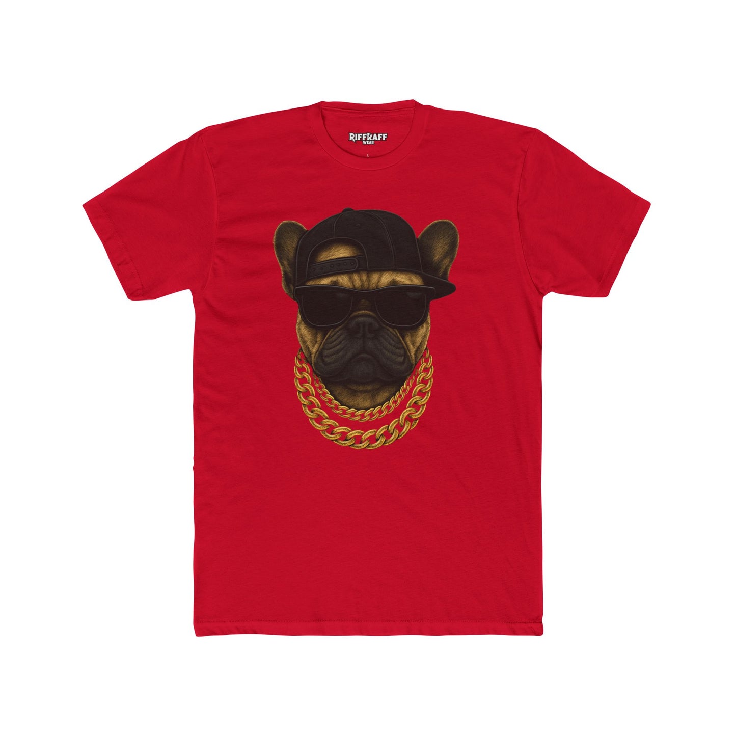 Cool Dog Crew Tee - Unisex Cotton Stylish Frenchie Design - Riff Raff Wear
