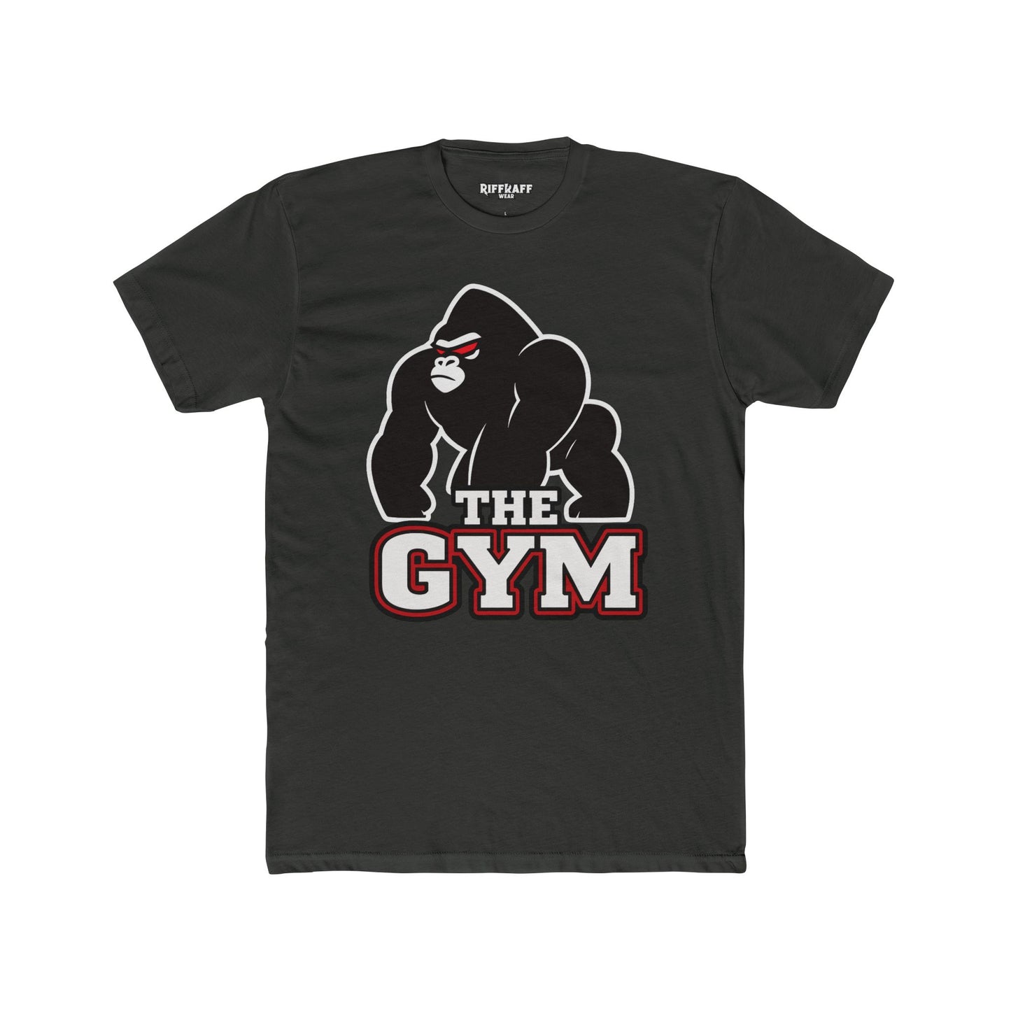Gym Gorilla Unisex Cotton Crew Tee - Fitness Motivational T-Shirt - Riff Raff Wear