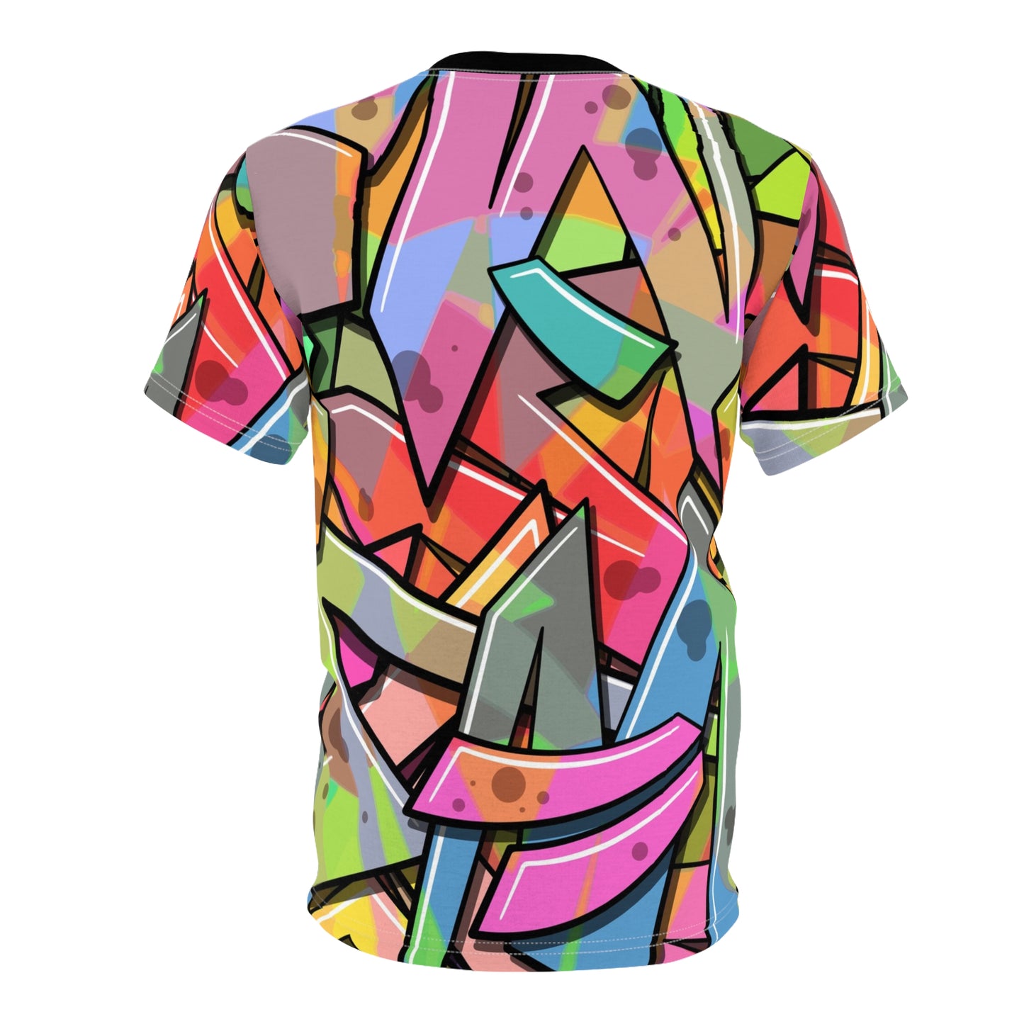 Vibrant Unisex Cut & Sew Tee – Colorful Graphic Art T-Shirt - Riff Raff Wear