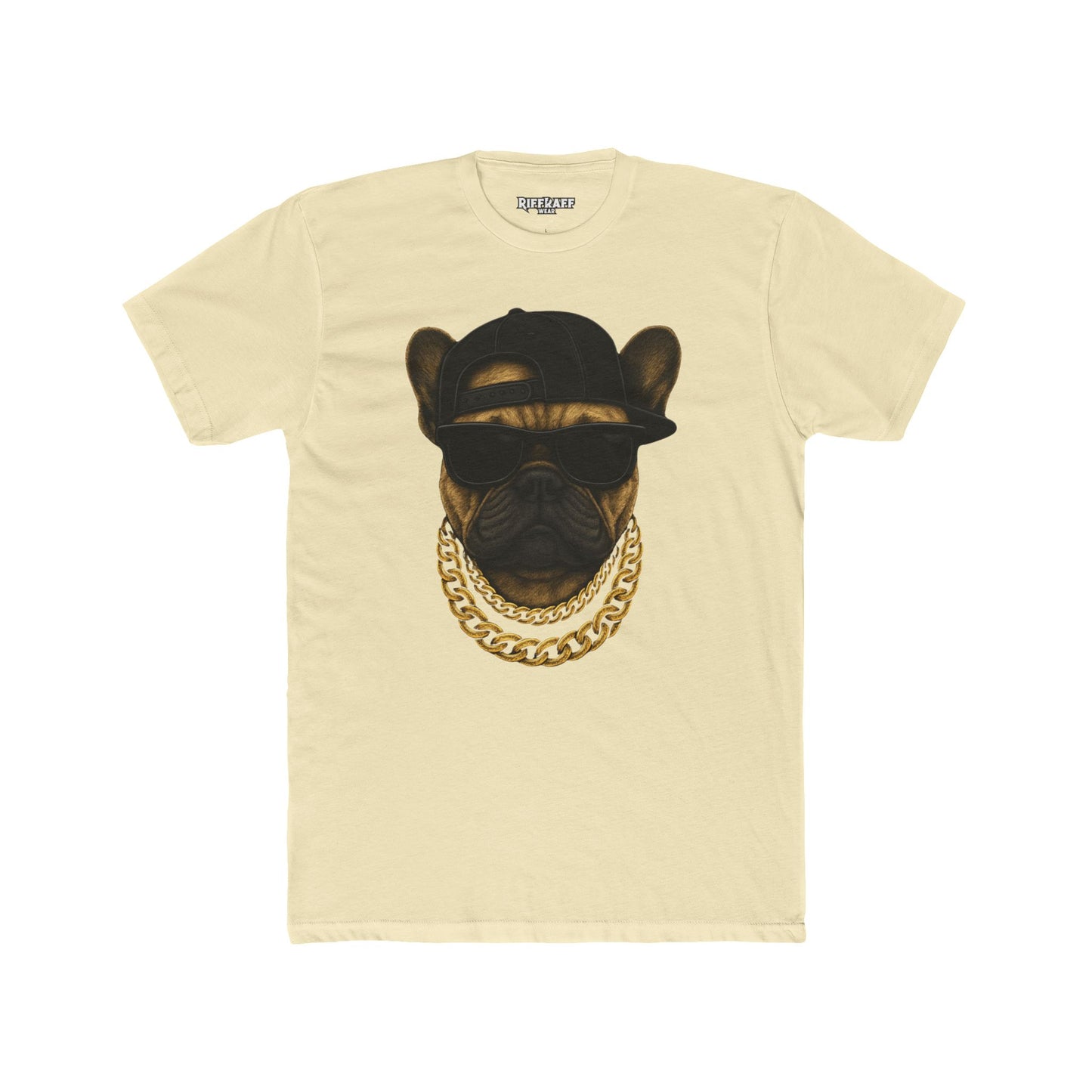 Cool Dog Crew Tee - Unisex Cotton Stylish Frenchie Design - Riff Raff Wear