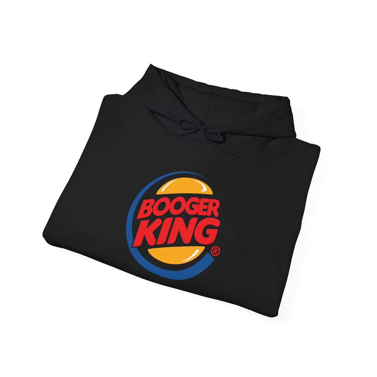 Parody Logo Series "Booger King" Graphic - Funny Unisex Heavy Blend™ Hooded Sweatshirt - Riff Raff Wear