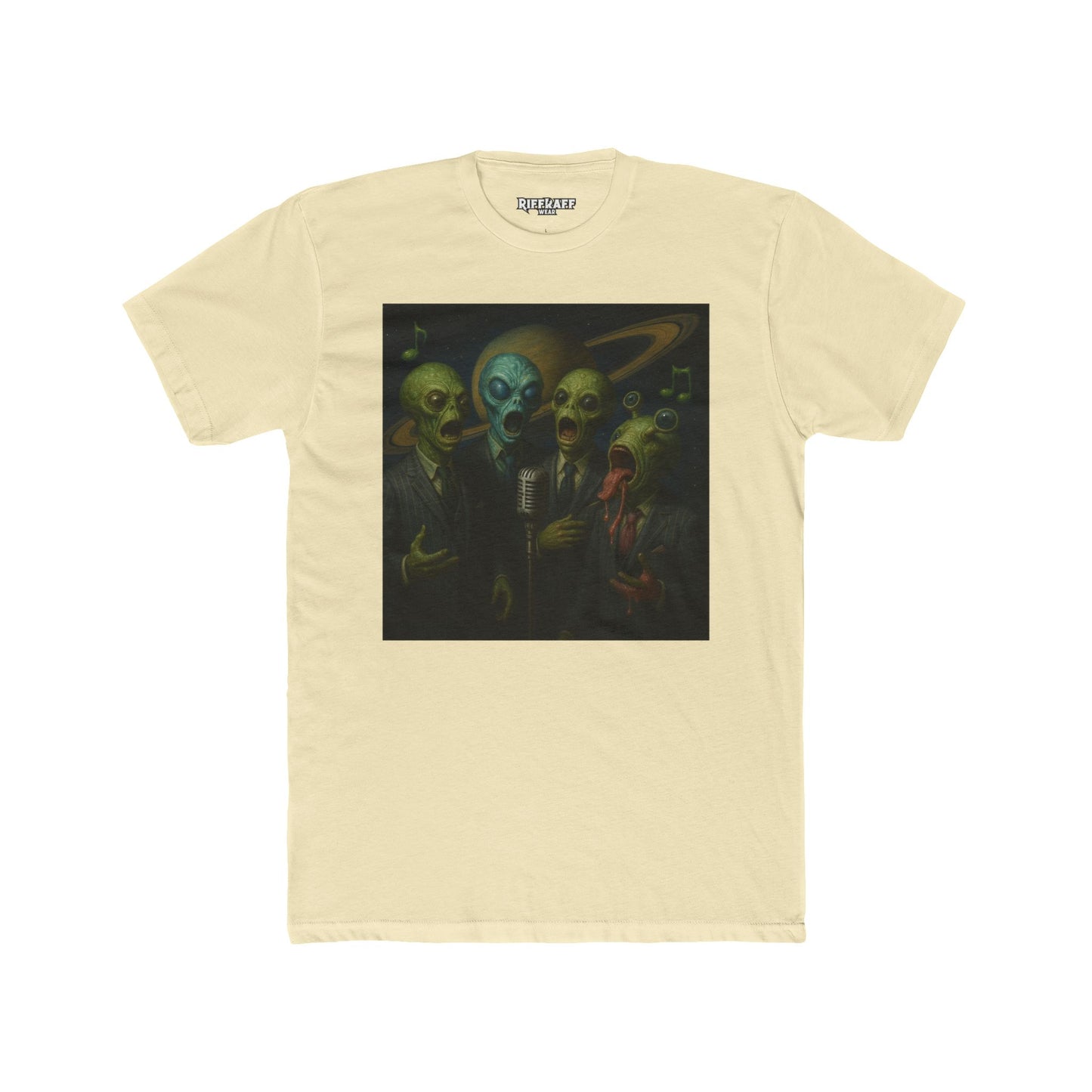 Alien Band Unisex Cotton Crew Tee - Unique Graphic T-Shirt for Music Lovers - Riff Raff Wear