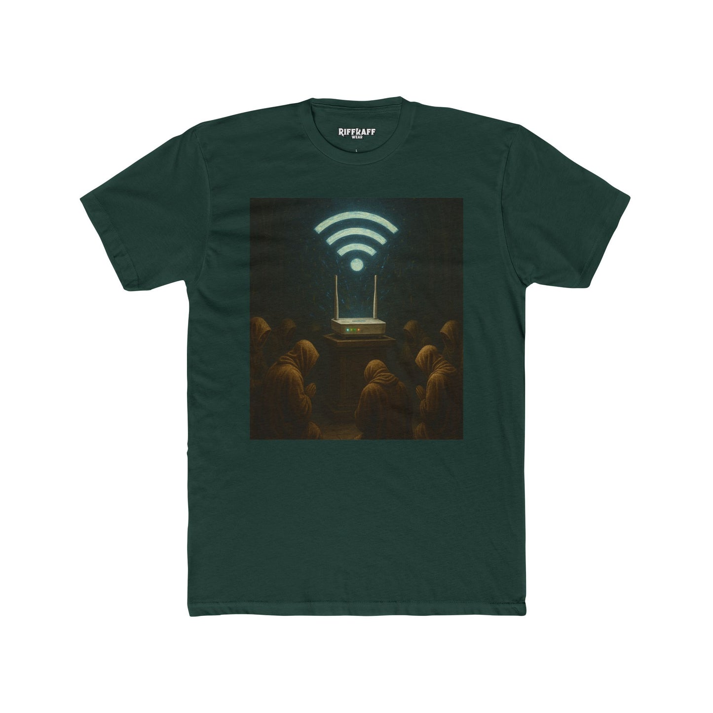 Mystical WiFi Connection Unisex Cotton Crew Tee - Riff Raff Wear