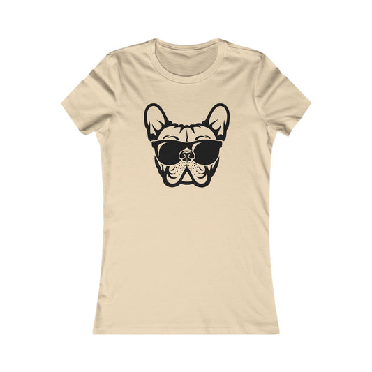Cool French Bulldog Tee, Women's Graphic T-Shirt, Pet Lover Gift, Dog Mom Apparel, Casual Summer Style, Funny Dog Shirt - Riff Raff Wear