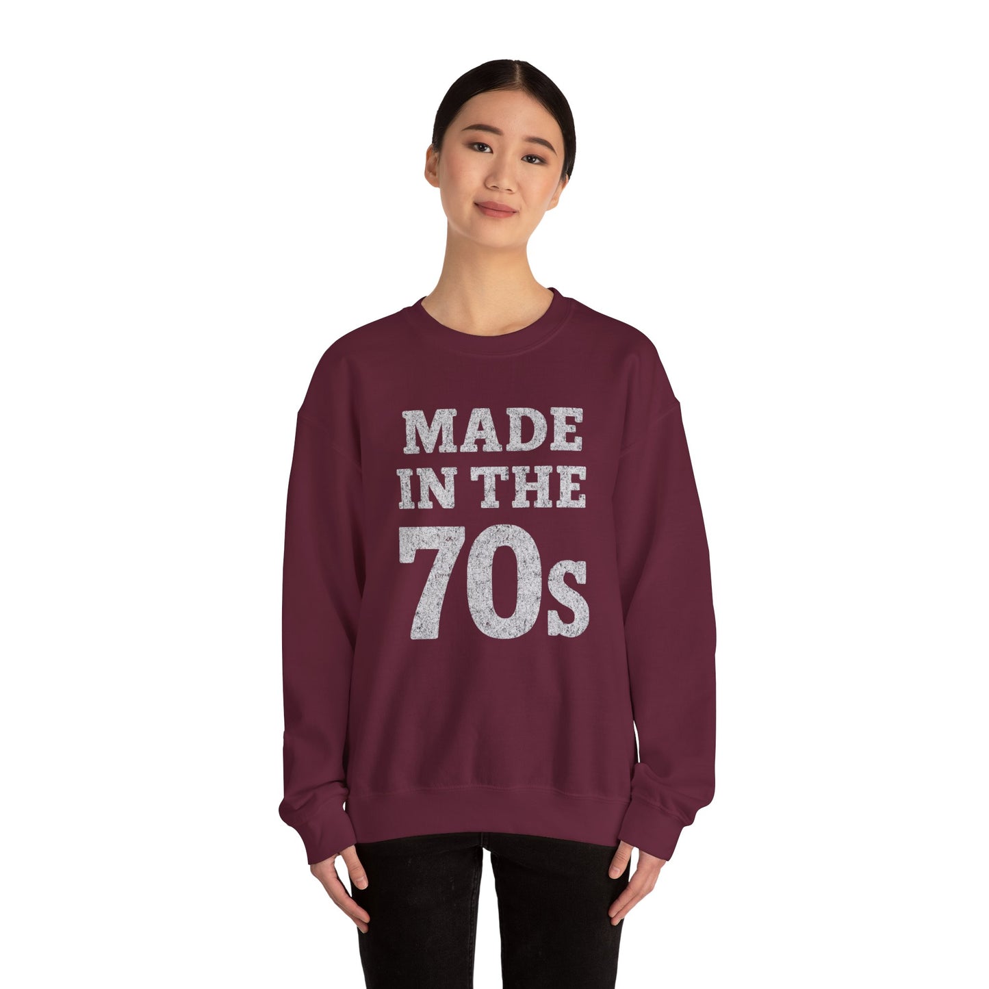 Retro 70s Crewneck Sweatshirt - Made in the 70s - Riff Raff Wear