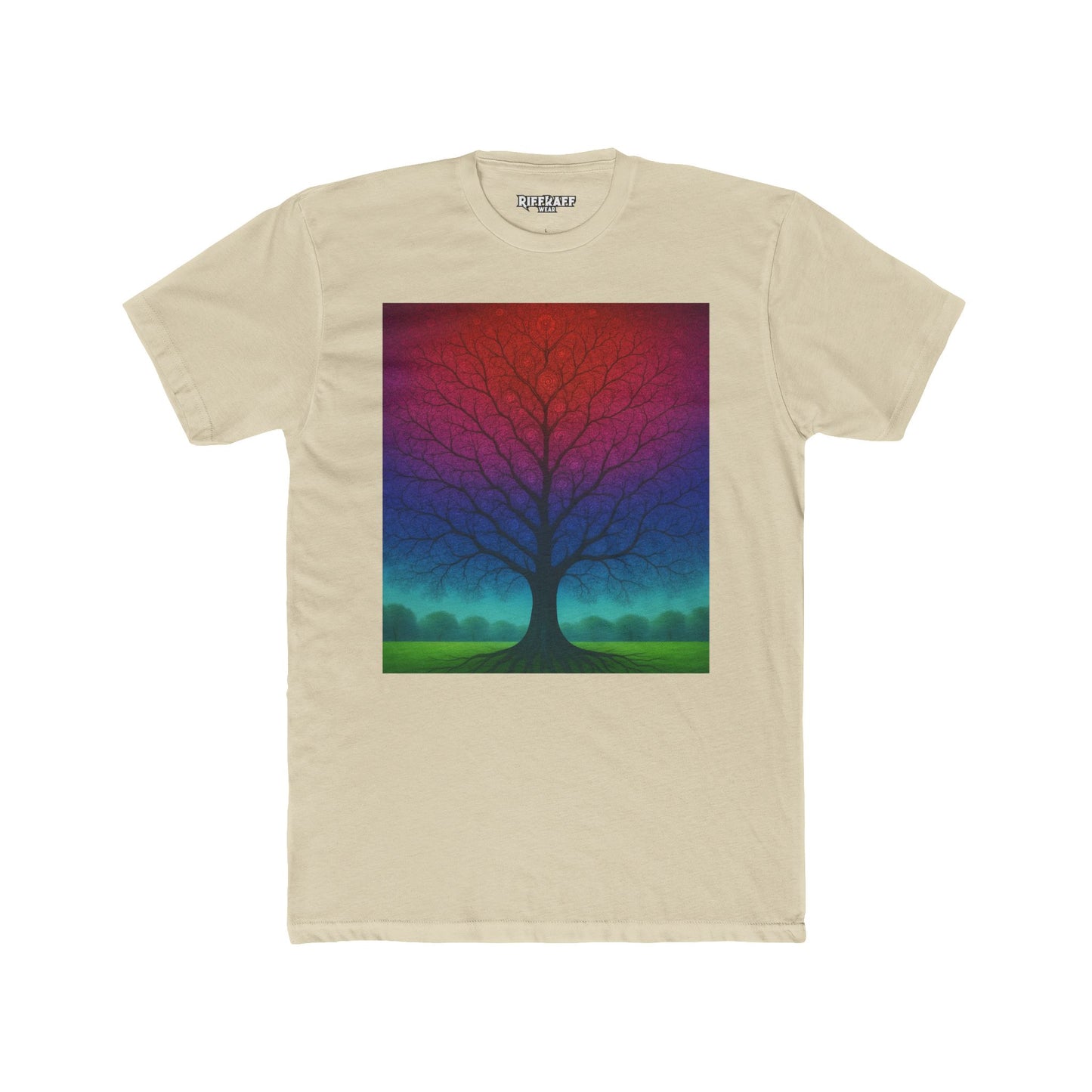 Colorful Tree Art Unisex Tee, Nature Lover Gift, Casual Wear, Bohemian Style - Riff Raff Wear