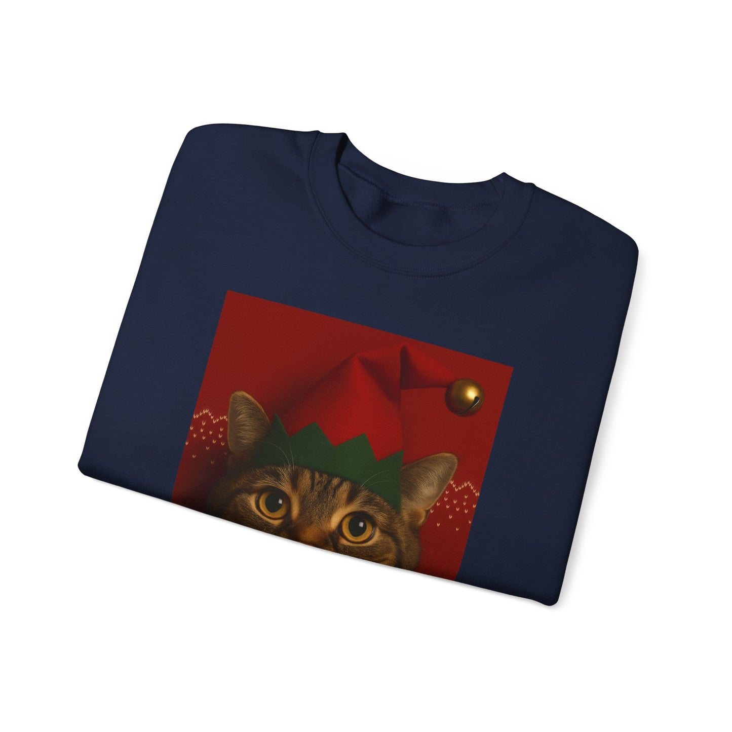 Cute Cat Christmas Sweatshirt, Holiday Sweater, Unisex Crewneck, Gift for Cat Lovers, Festive Apparel, Cozy Winter Wear - Riff Raff Wear