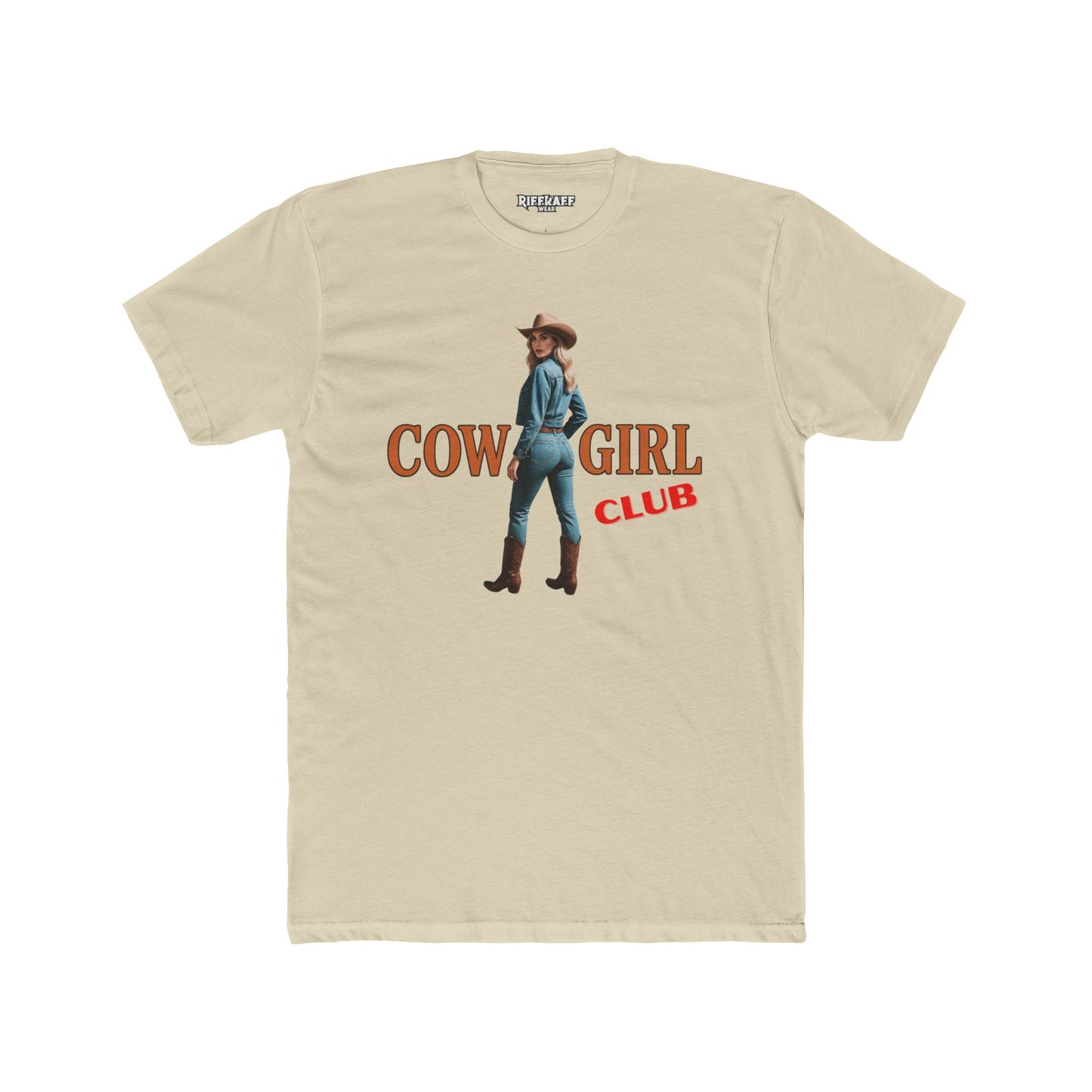 Vintage Cowgirl Graphic Unisex Cotton Crew Tee - Riff Raff Wear