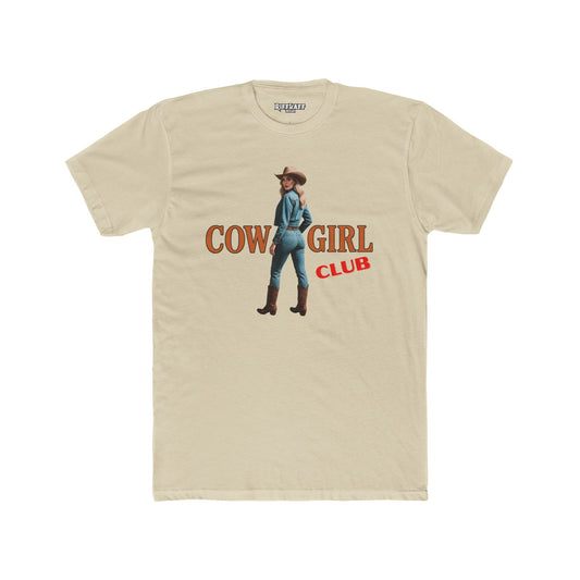 Vintage Cowgirl Graphic Unisex Cotton Crew Tee - Riff Raff Wear