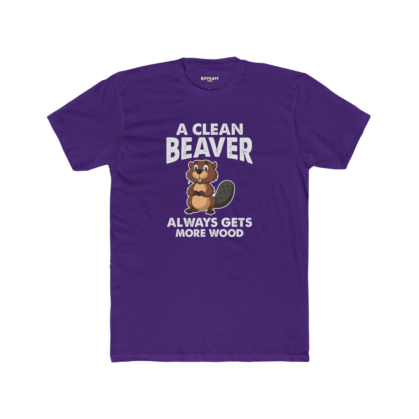 A Clean Beaver Graphic Tee - Fun and Quirky Cotton Crew for Nature Lovers - Riff Raff Wear