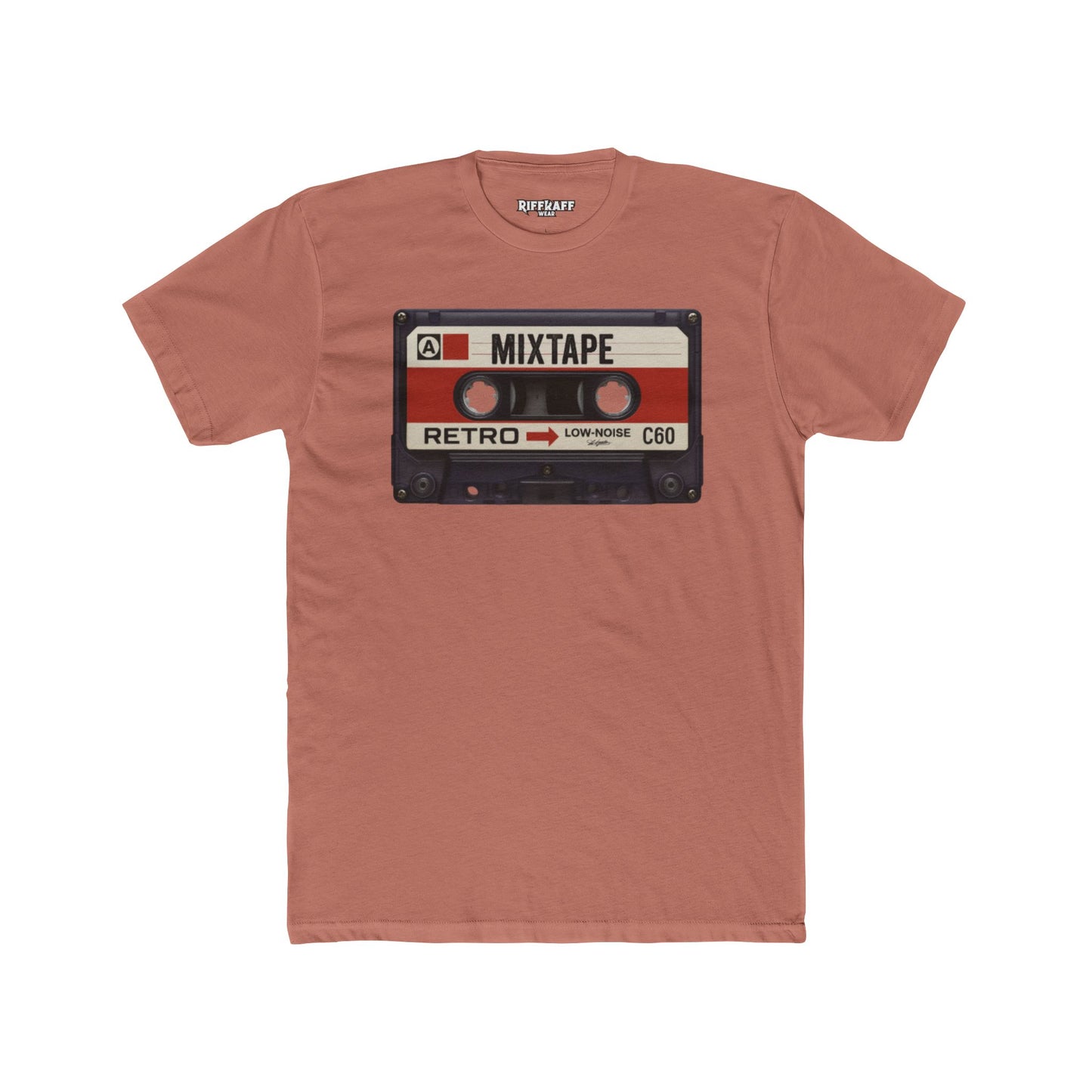 Retro Mixtape Unisex Cotton Crew Tee - Vintage Music Lovers Shirt - Riff Raff Wear