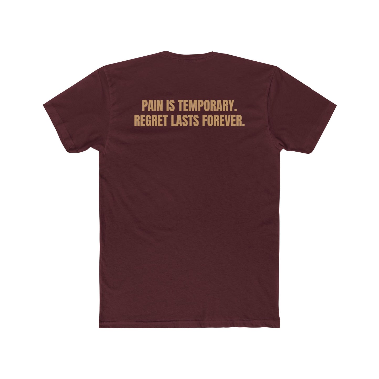 Motivational Fitness Crew Tee - Flexecution & Pain is Temporary Design - Riff Raff Wear