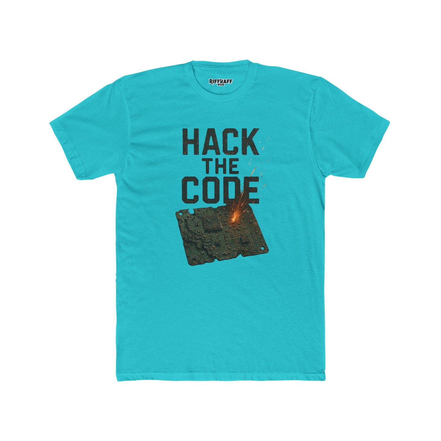 Hack the Code Unisex Cotton Crew Tee - Stylish Programmer Shirt - Riff Raff Wear