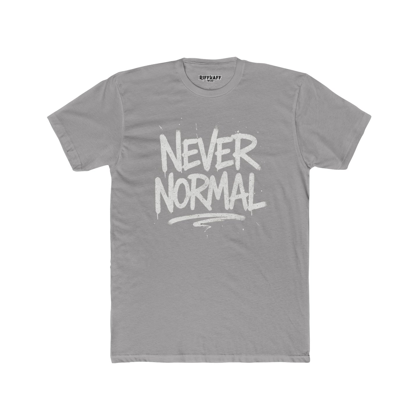 Never Normal Unisex Cotton Crew Tee - Casual Statement T-Shirt - Riff Raff Wear