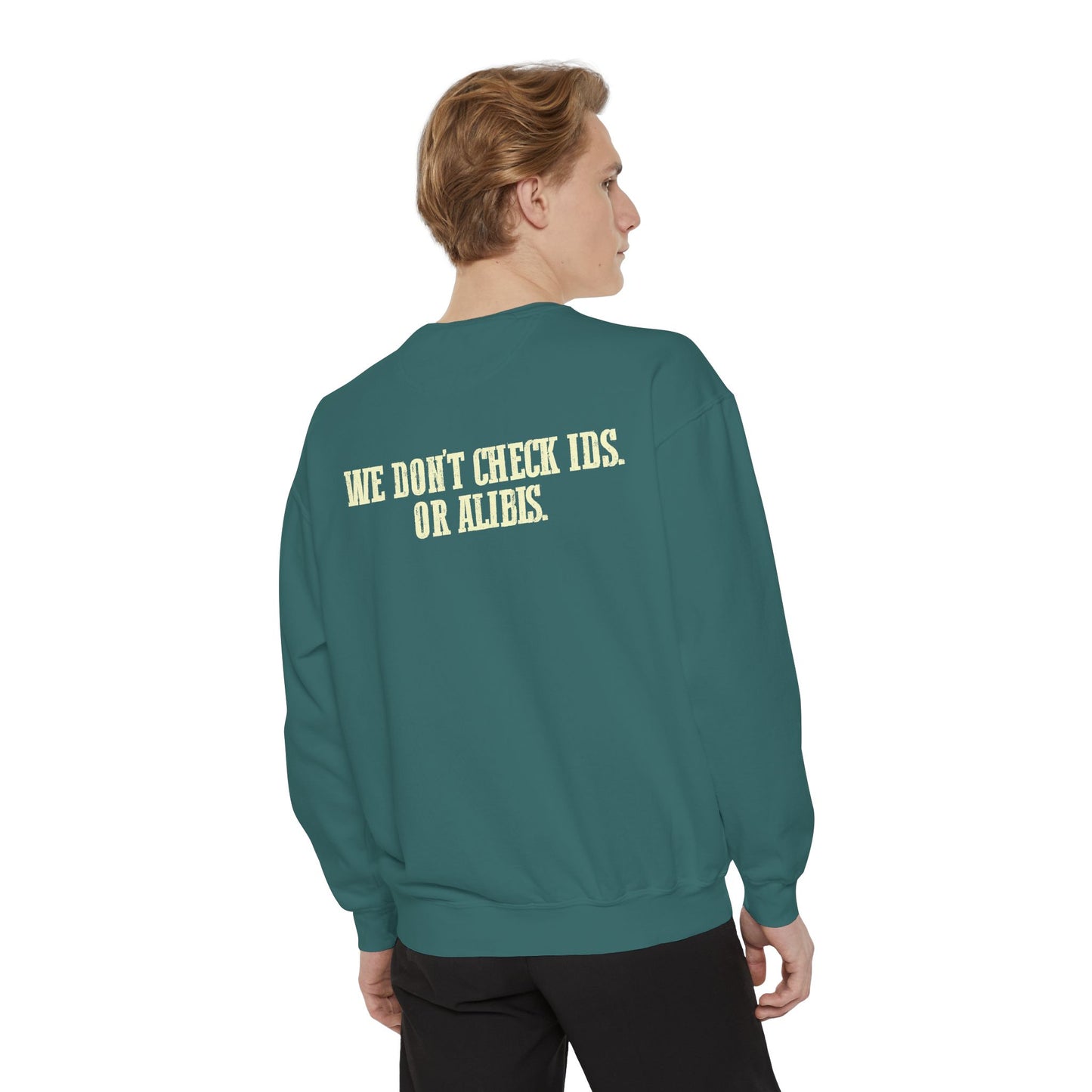 Funny Gator's Bar & Grill Sweatshirt | Unisex Garment-Dyed Crewneck - Riff Raff Wear