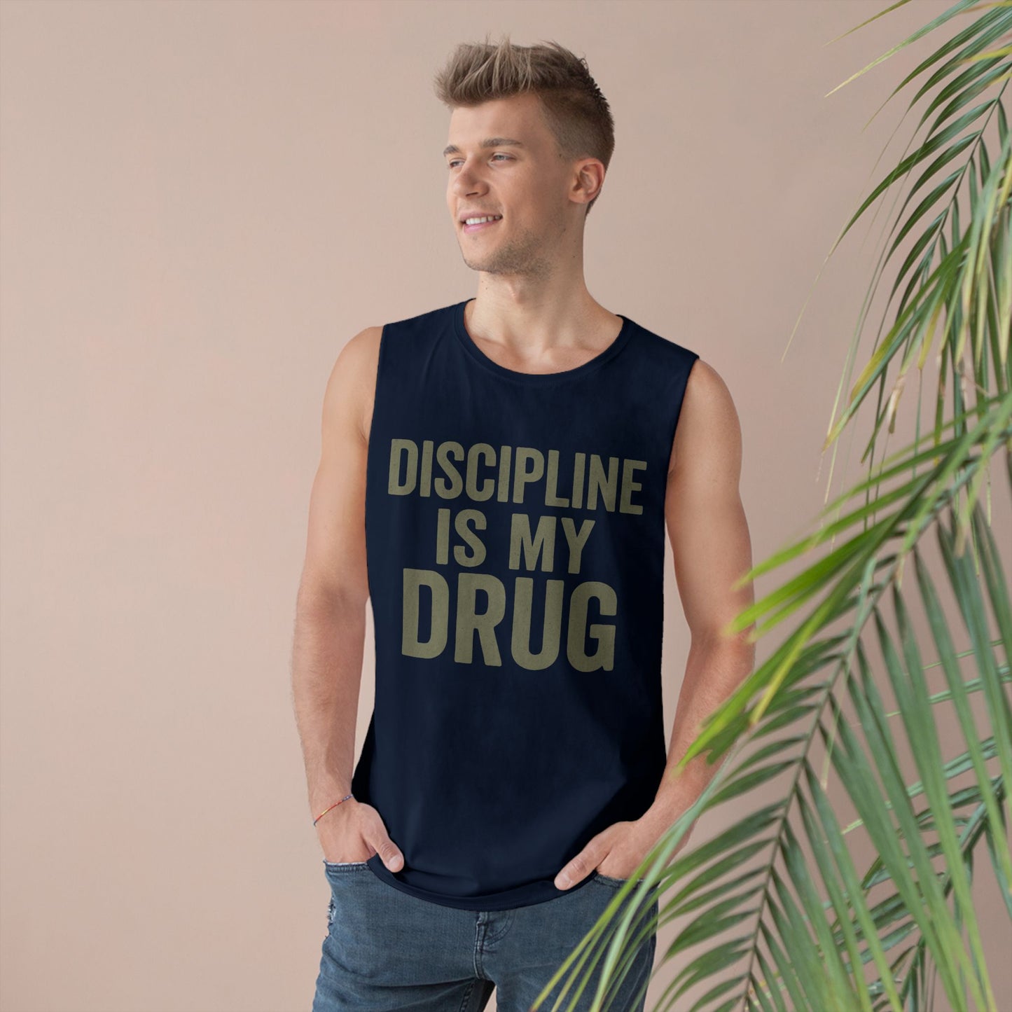 Discipline Is My Drug Unisex Tank Top - Motivational Fitness Apparel - Riff Raff Wear