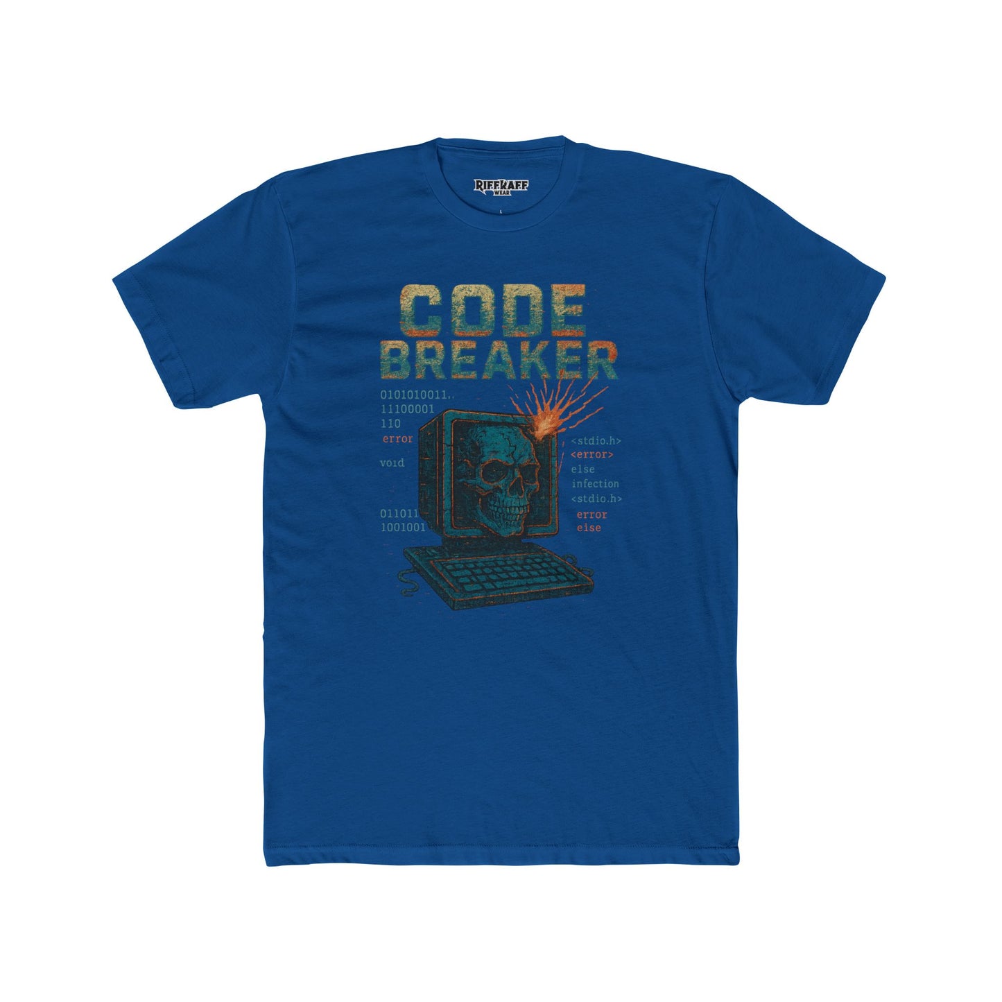Unisex Cotton Crew Tee - Code Breaker Graphic Tee for Tech Lovers