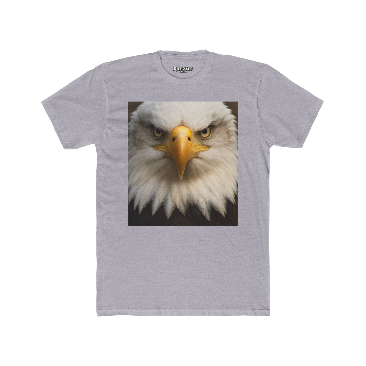 Eagle Graphic Unisex Cotton Crew Tee - Bold & Majestic Design - Riff Raff Wear