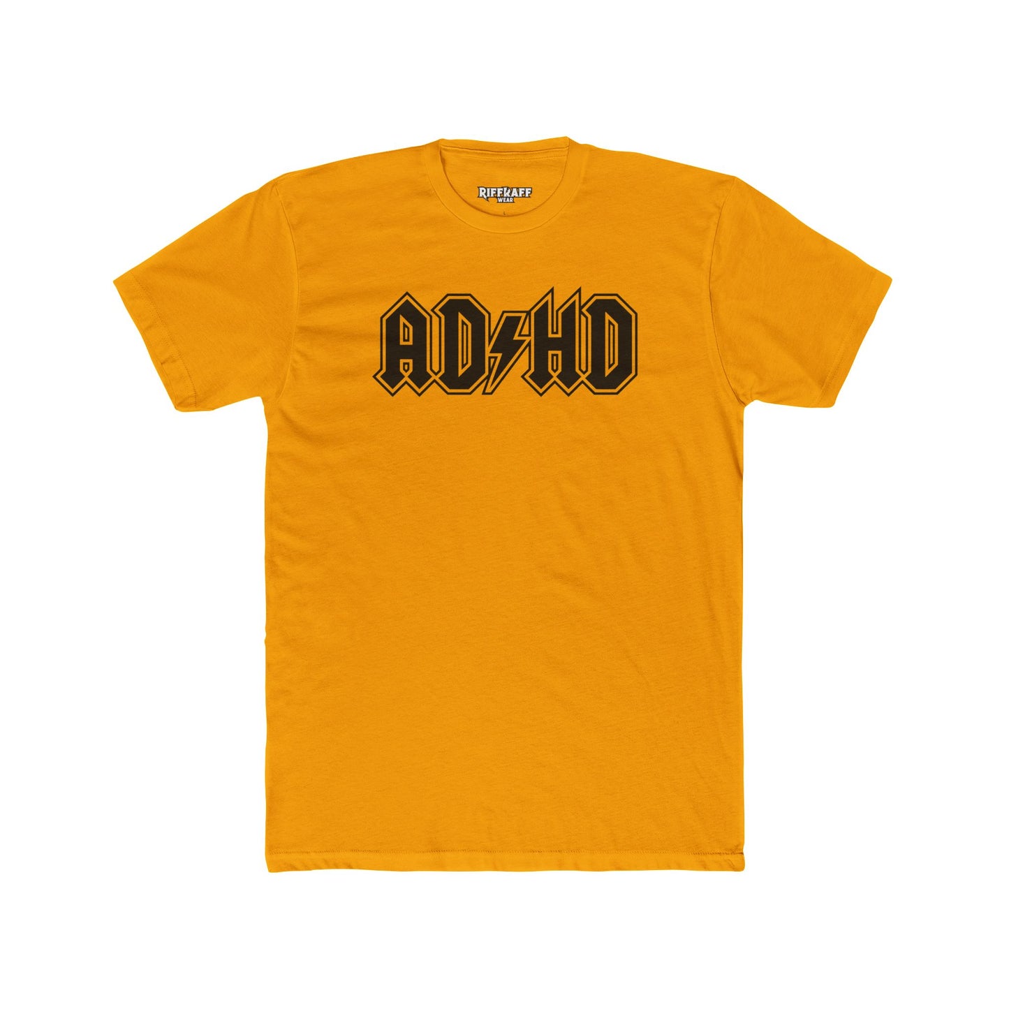 ADHD Unisex Cotton Crew Tee - Cool Graphic Tee for Casual Wear - Logo Pardoy Series - Riff Raff Wear