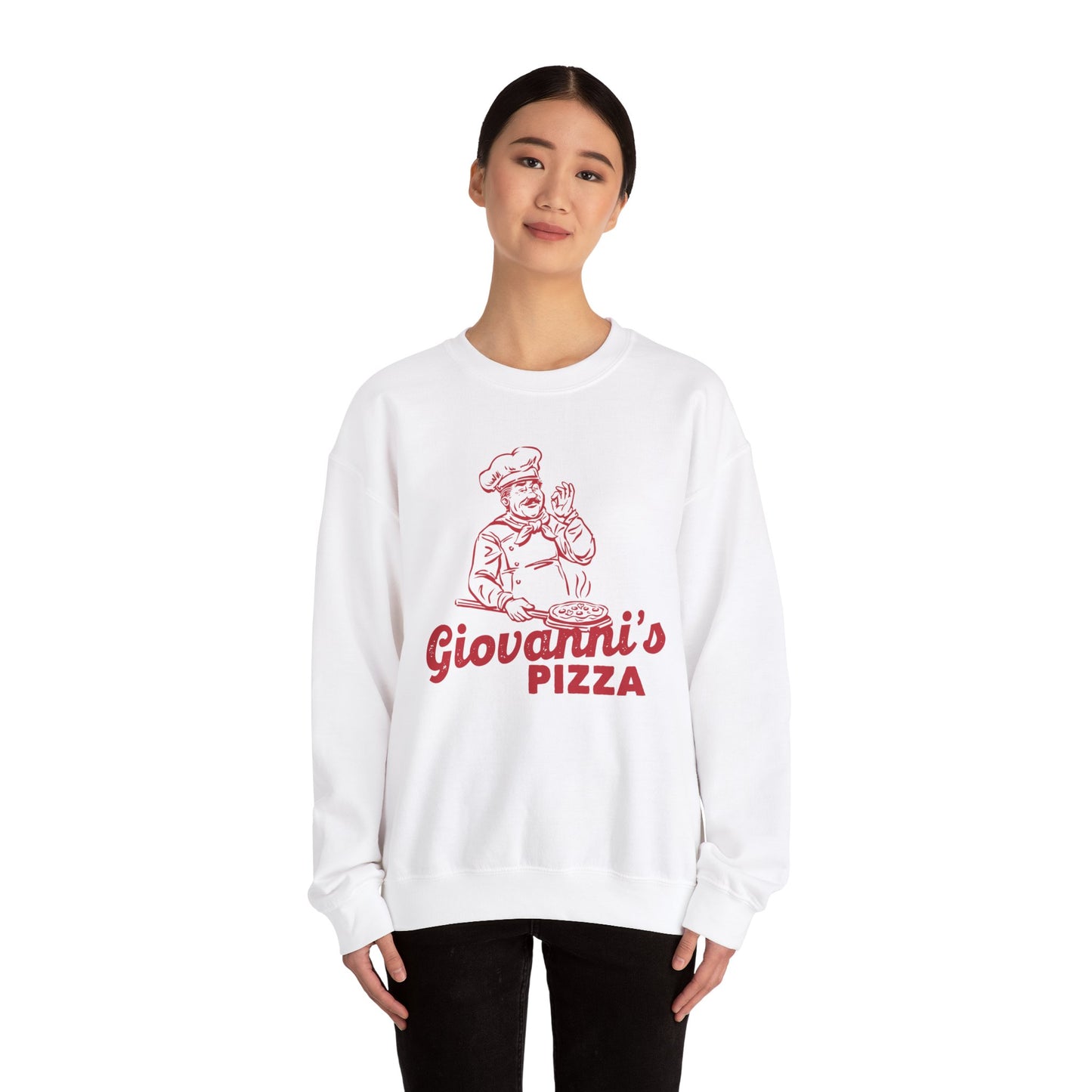 Giovanni's Pizza Unisex Crewneck Sweatshirt - Perfect for Pizza Lovers - Riff Raff Wear