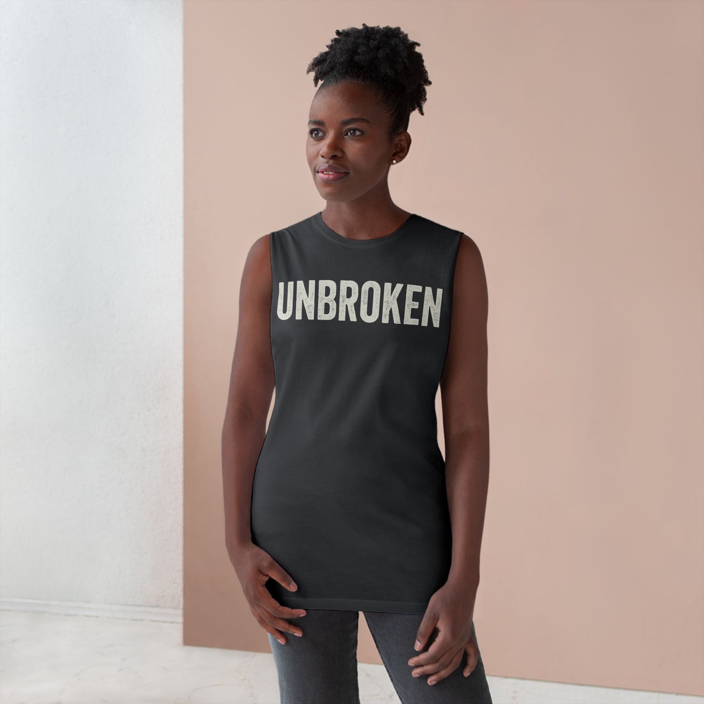 Unisex Unbroken Tank - Motivational Workout Apparel - Riff Raff Wear