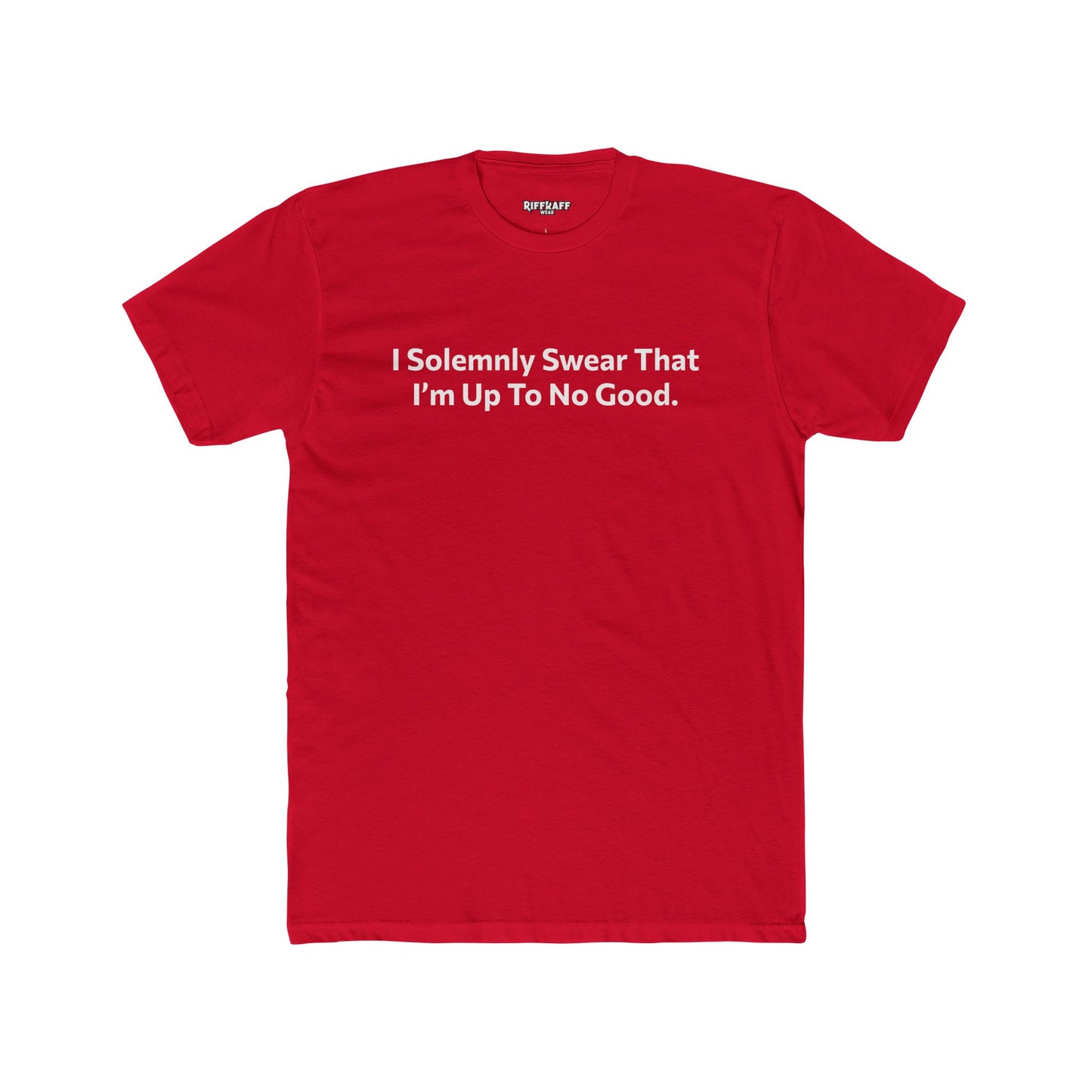 Unisex Cotton Crew Tee - 'I Solemnly Swear That I'm Up To No Good' Shirt - Riff Raff Wear