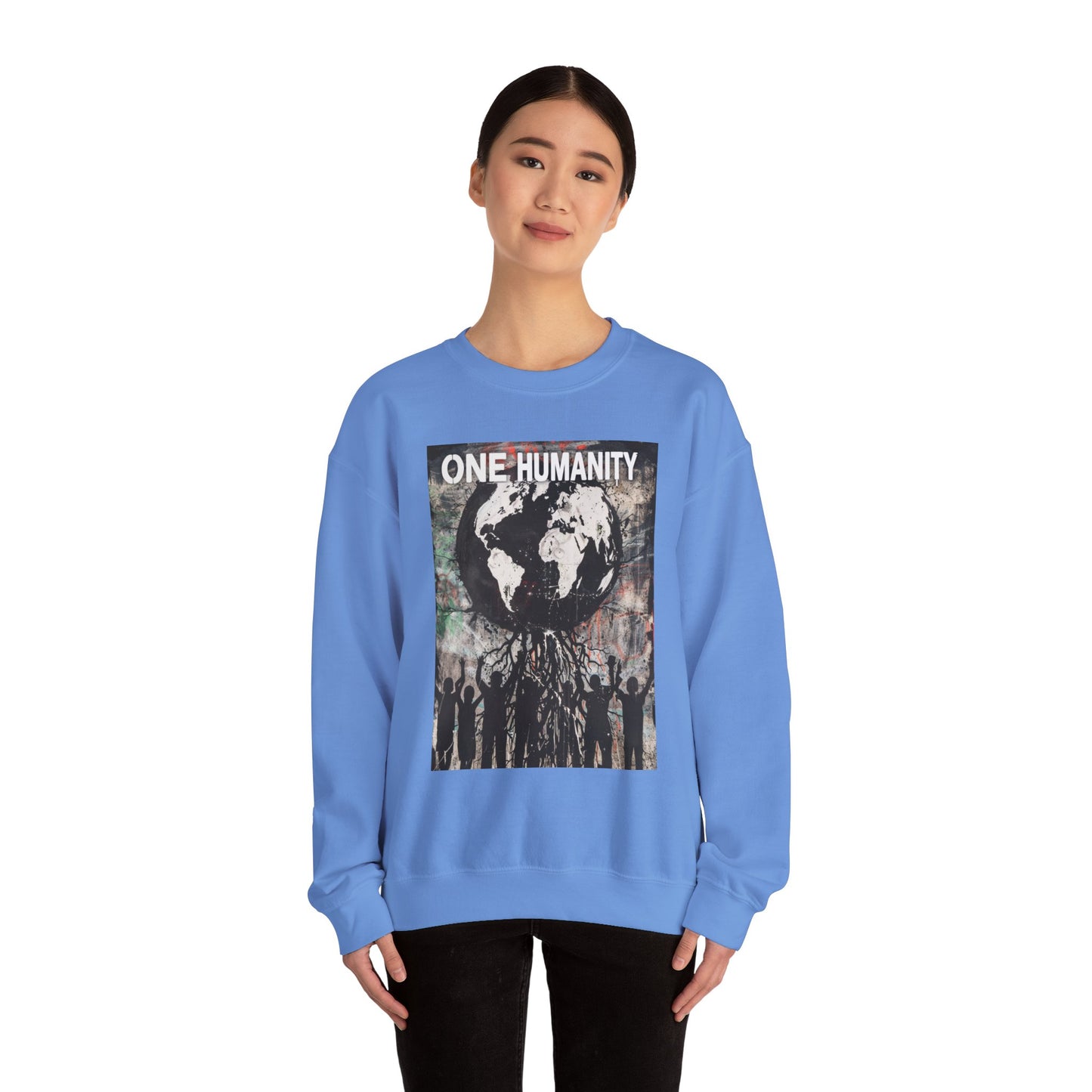 One Humanity Unisex Crewneck Sweatshirt - Comfortable & Stylish - Riff Raff Wear