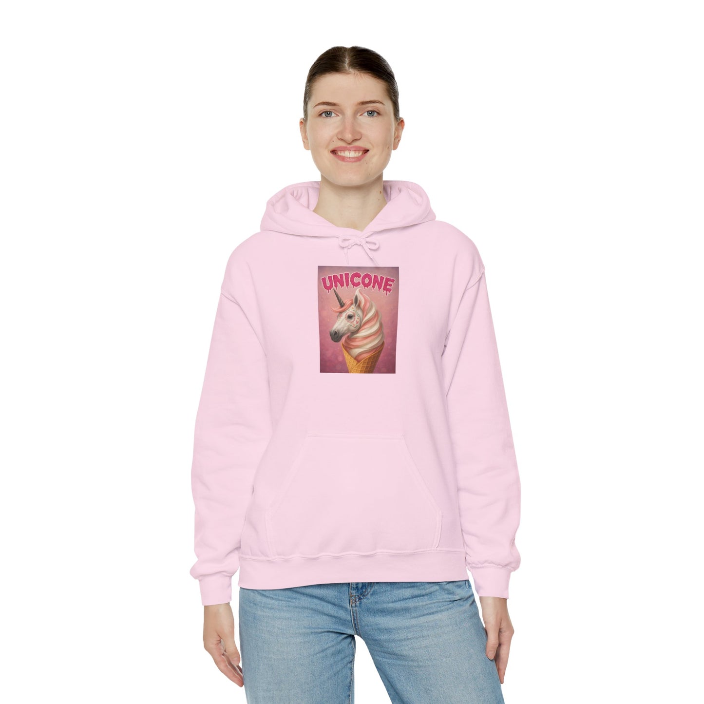 Whimsical Unicorn Heavy Blend Hoodie for Cozy Moments - Riff Raff Wear