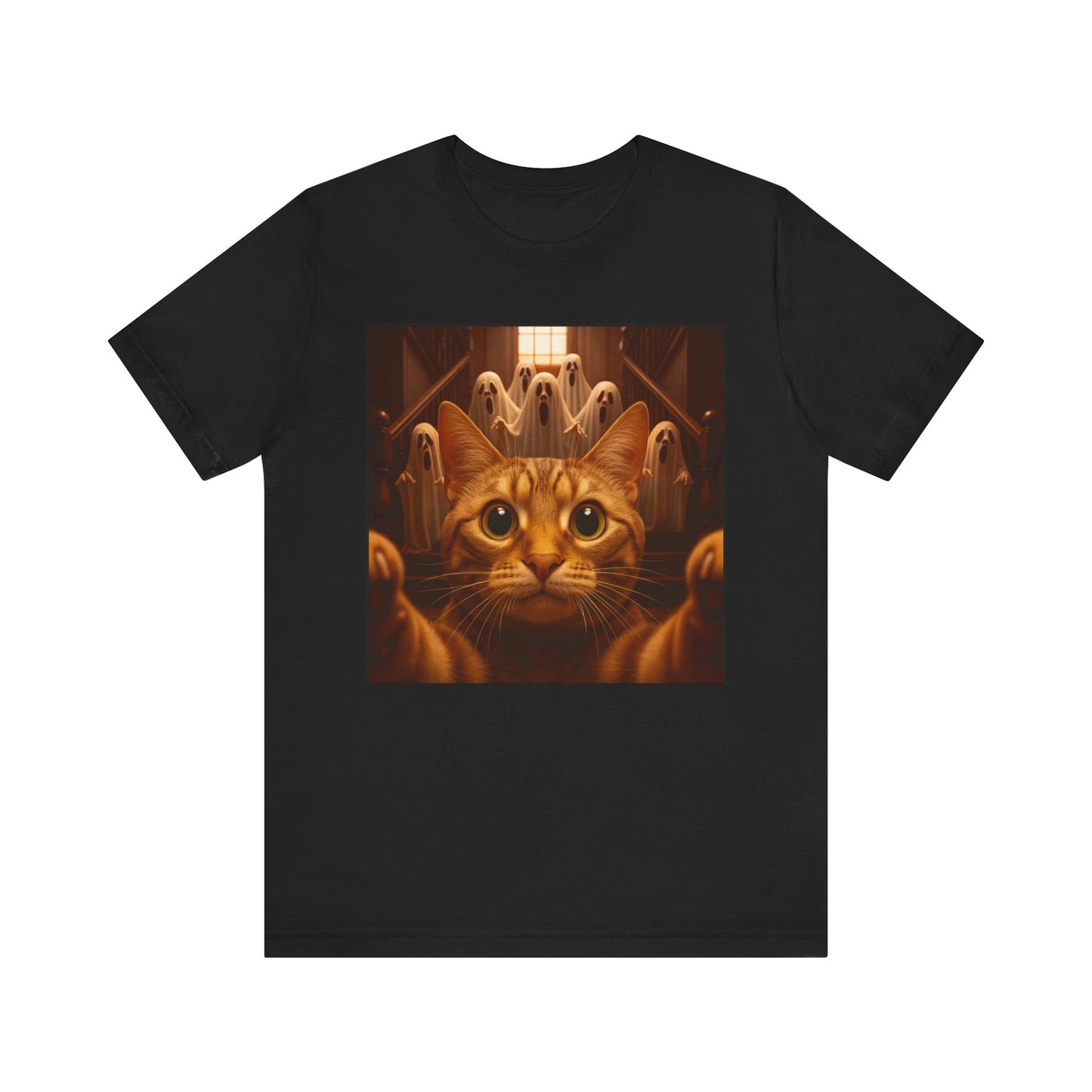 Cat Ghosts Tee Halloween Ready! - Riff Raff Wear