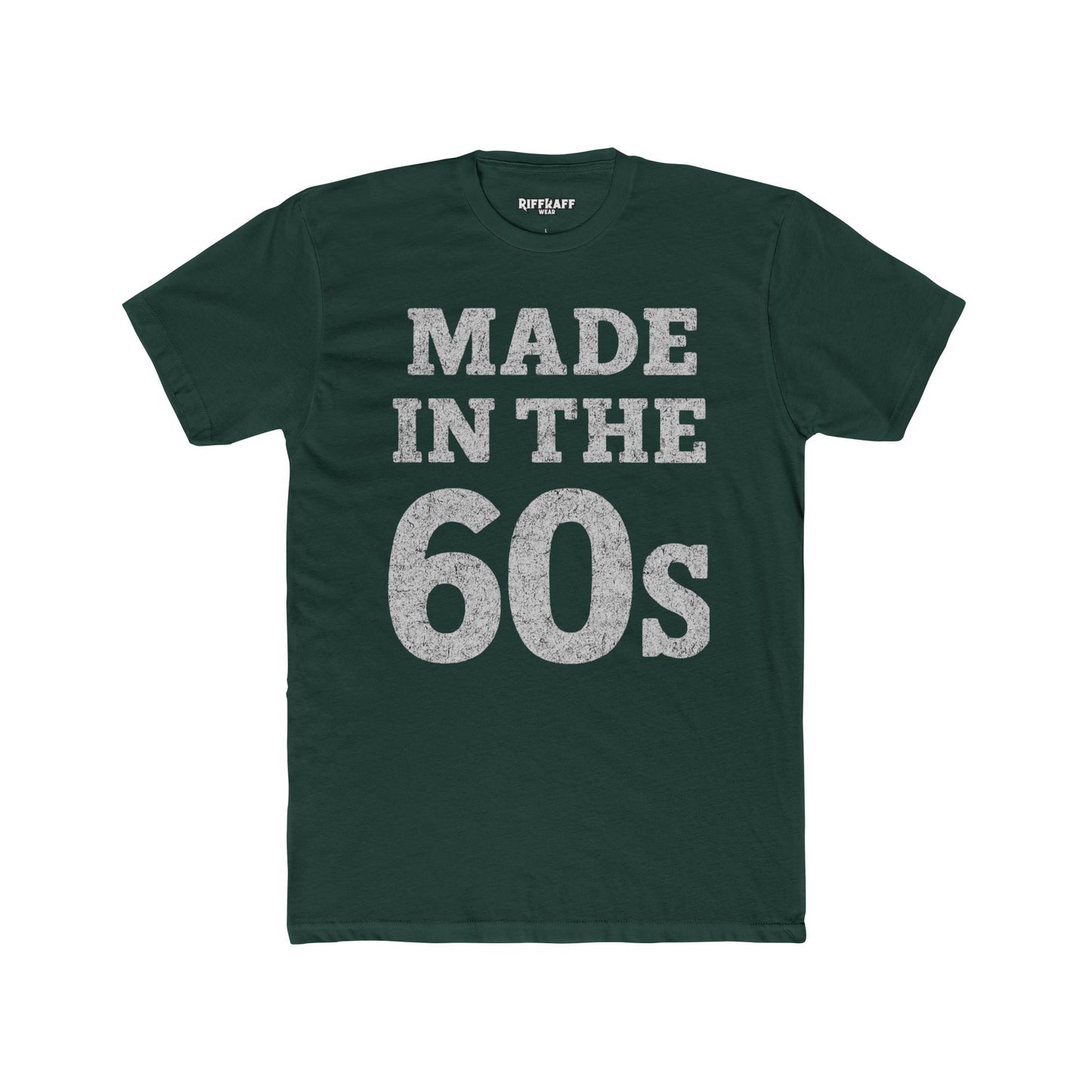 Vintage 60s Tee - Made in the 60s Cotton Crew T-Shirt for Nostalgic Wear - Riff Raff Wear