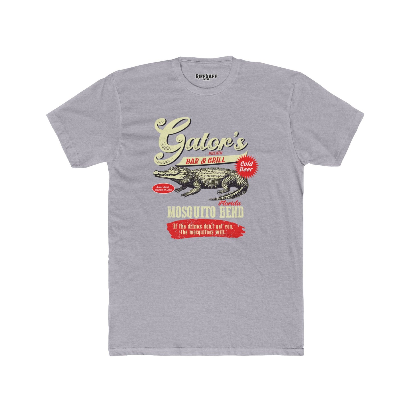 Gator's Bar & Grill Humor Tee - Unisex Cotton Crew Shirt - Riff Raff Wear