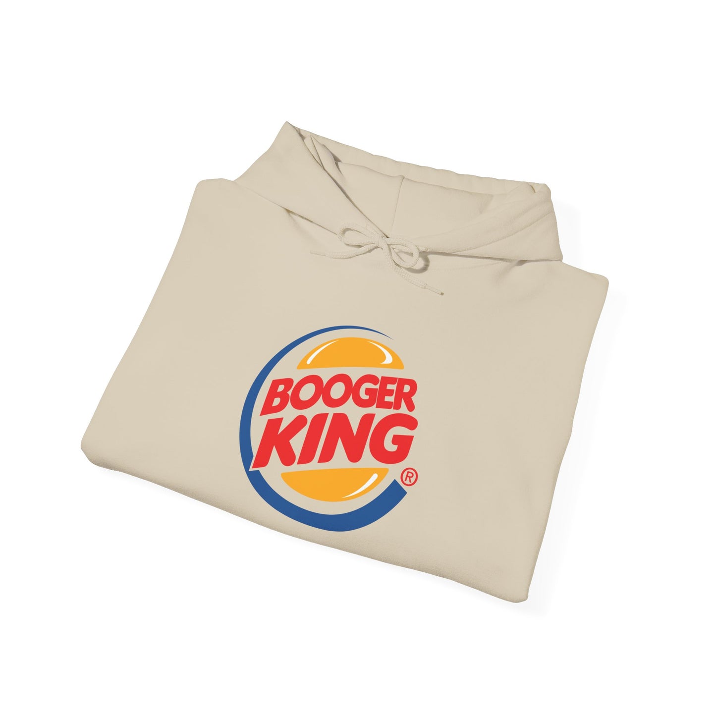 Parody Logo Series "Booger King" Graphic - Funny Unisex Heavy Blend™ Hooded Sweatshirt - Riff Raff Wear