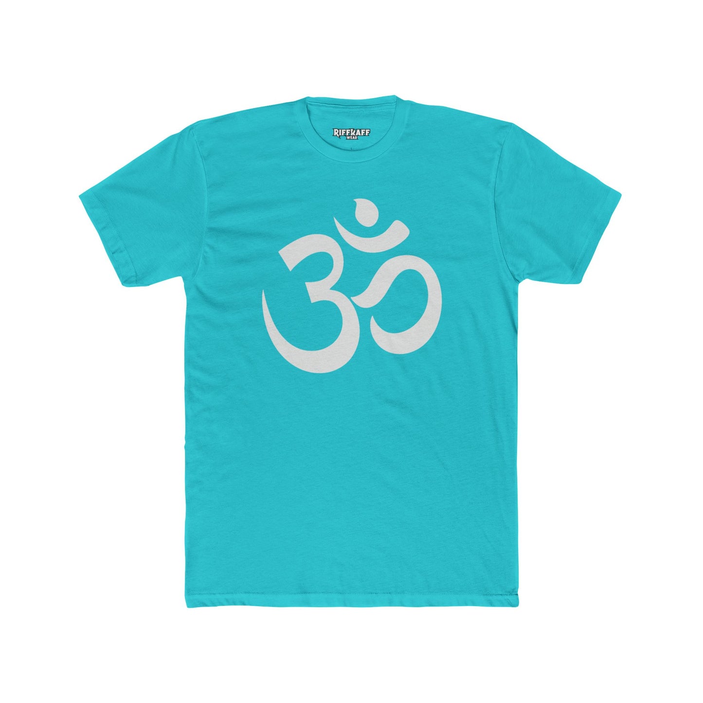 Unisex Cotton Crew Tee - OM od Aum Symbol Spiritual - Riff Raff Wear