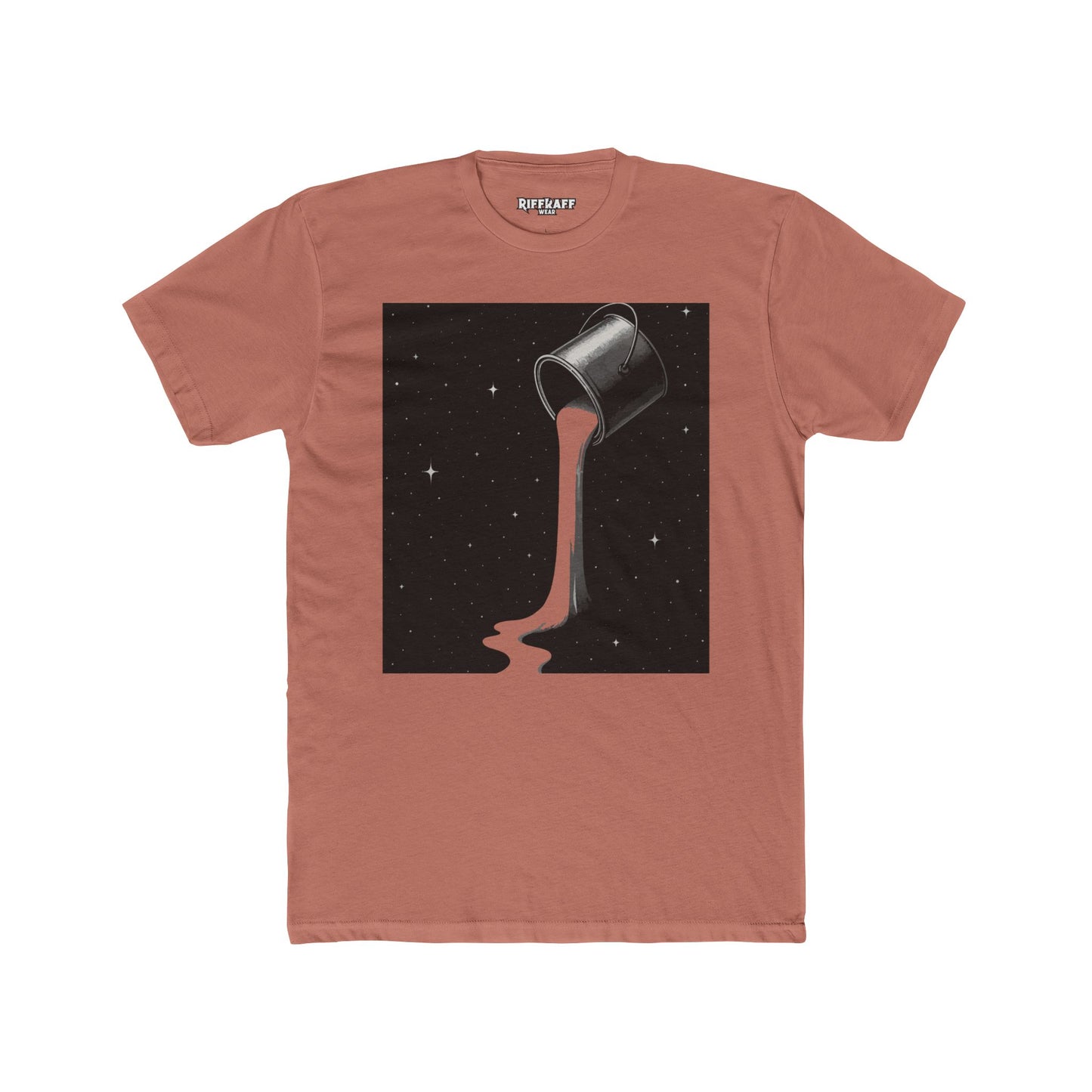 Cosmic Milk Unisex Cotton Crew Tee - Creative Graphic T-Shirt for Art Lovers - Riff Raff Wear
