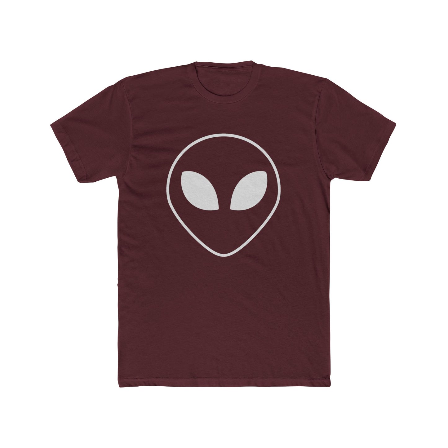Alien Face Unisex Cotton Crew Tee - UFO Enthusiasts - Riff Raff Wear