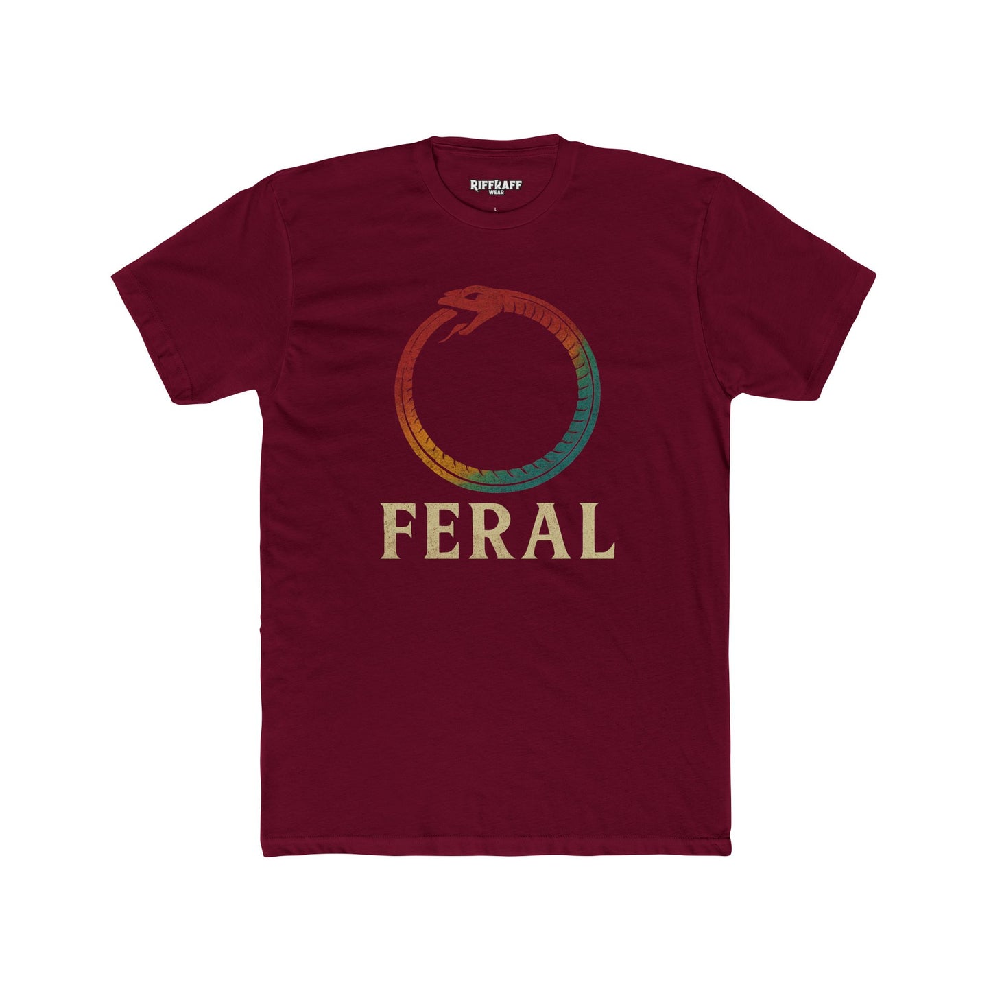 Feral Unisex Cotton Crew Tee – Nature-Inspired Graphic T-Shirt - Riff Raff Wear