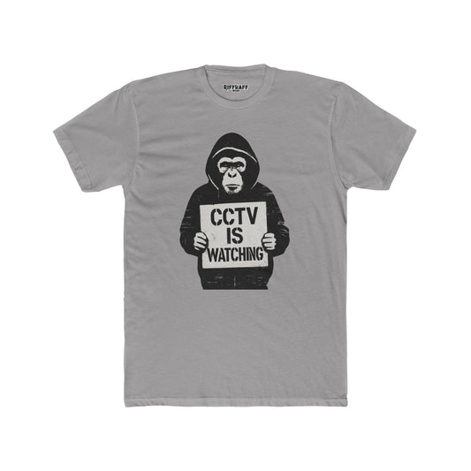 CCTV is Watching  APE Unisex Crew Tee Casual Wear - Riff Raff Wear
