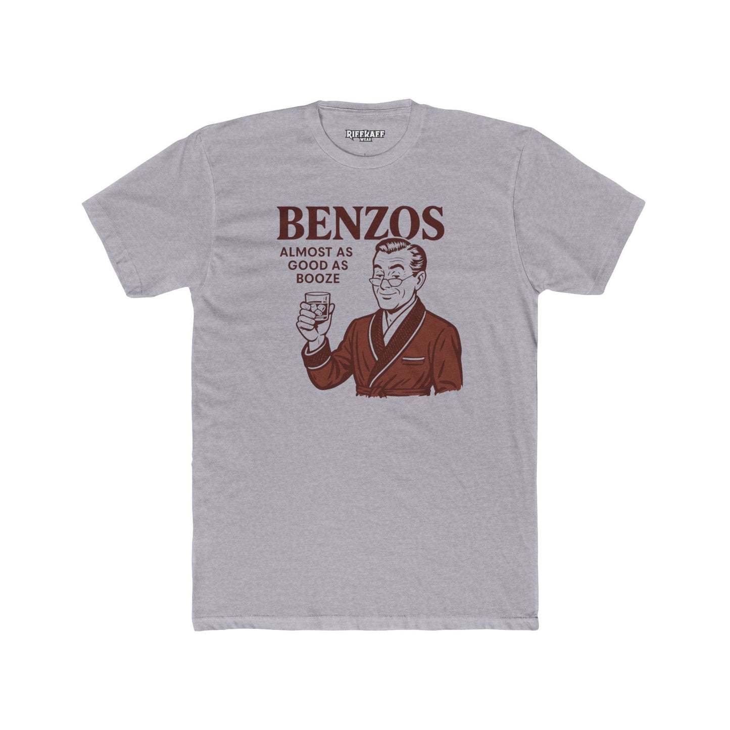 Unisex Cotton Crew Tee with 'BENZOS' - Perfect Med Merch - OverRx - Riff Raff Wear