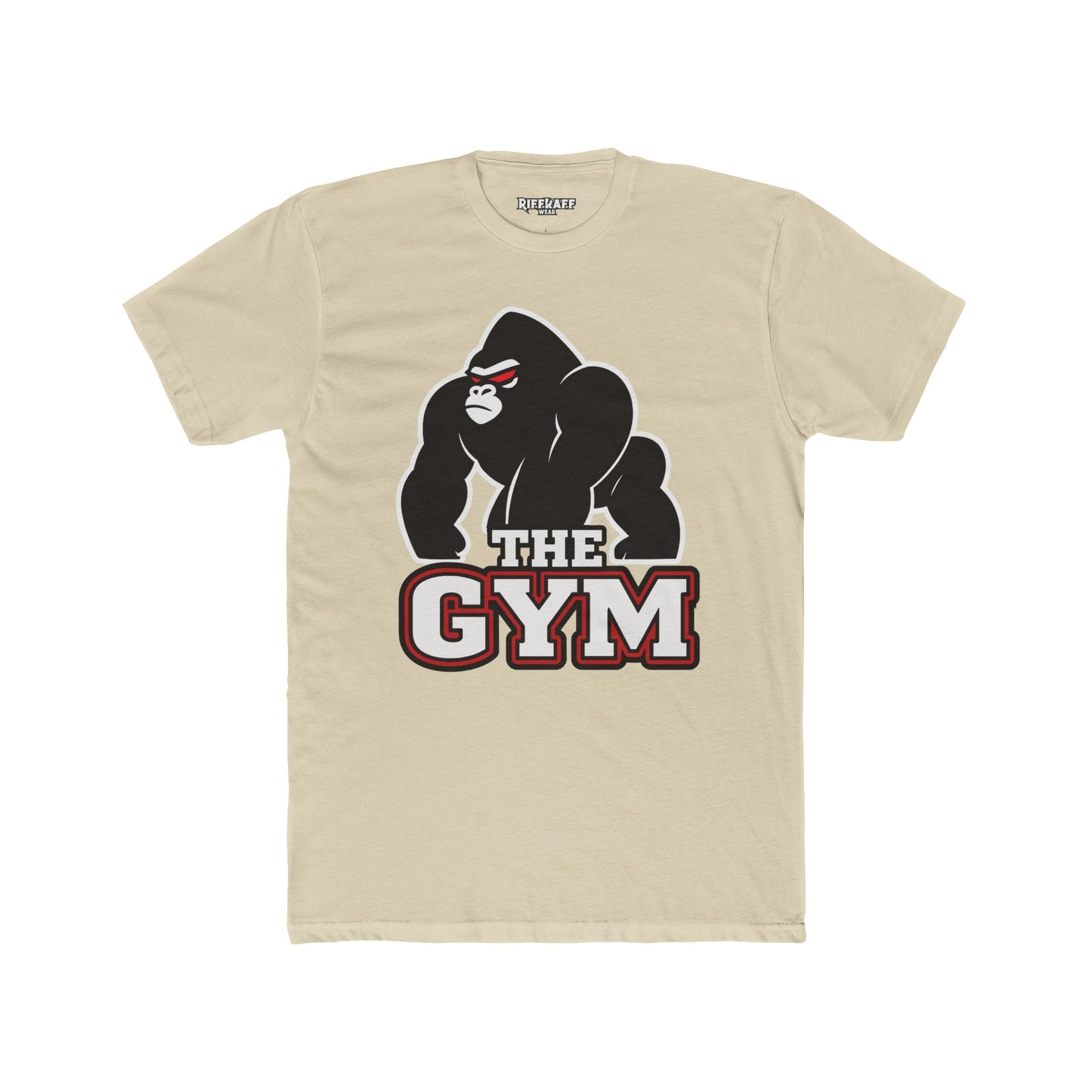 Gym Gorilla Unisex Cotton Crew Tee - Fitness Motivational T-Shirt - Riff Raff Wear